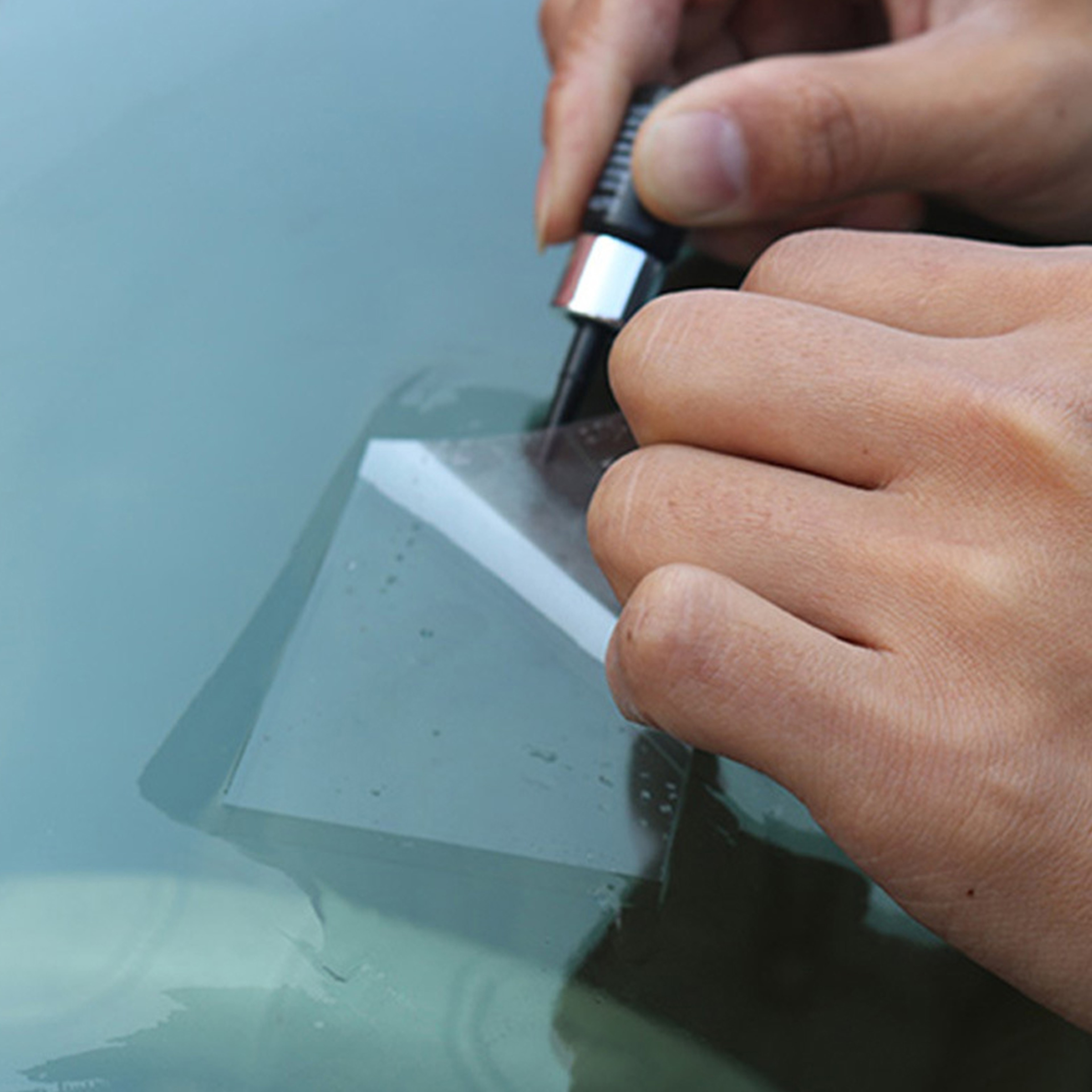 cracked glass repair fluid