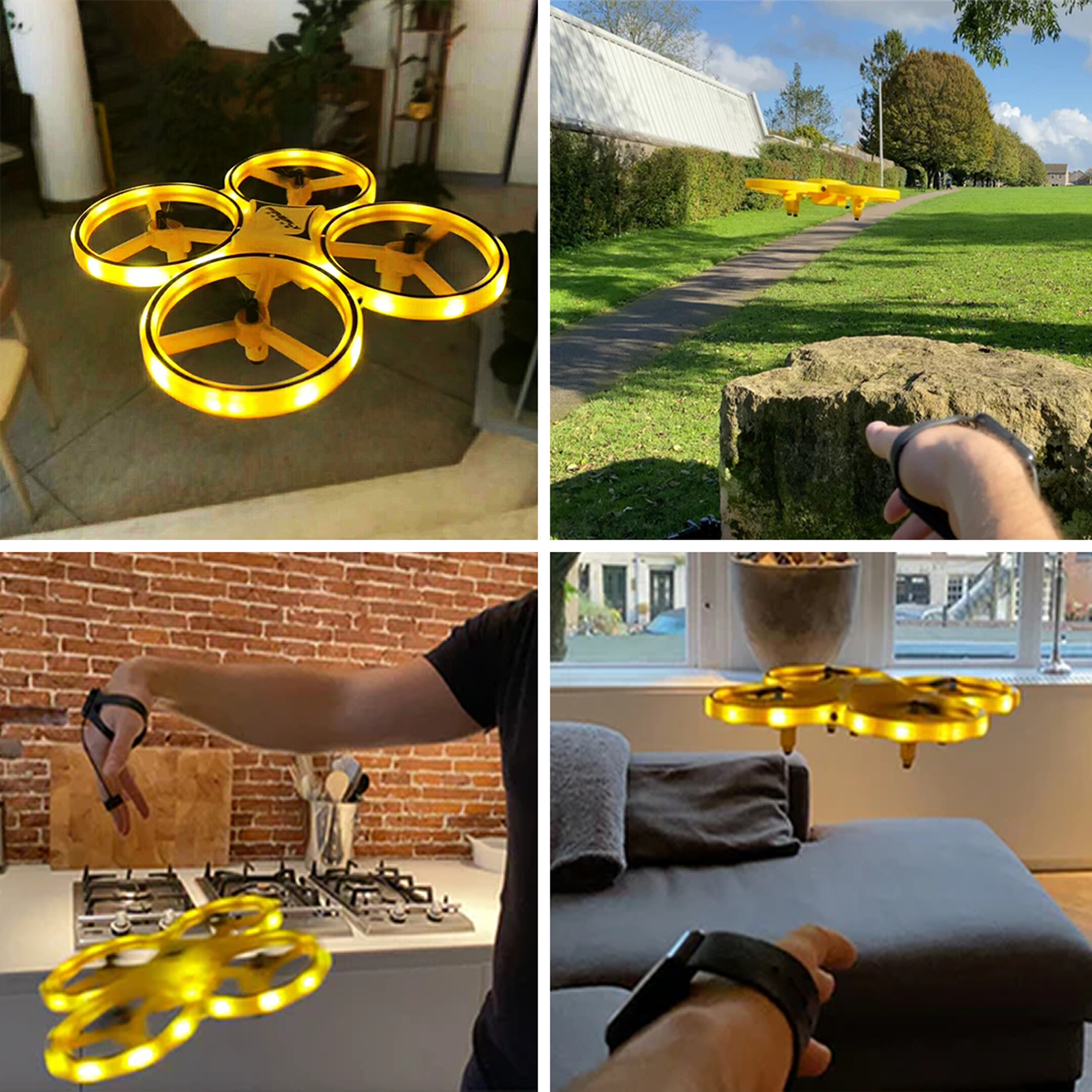 Gesture Remote Control Four Axis Smart Drone 1
