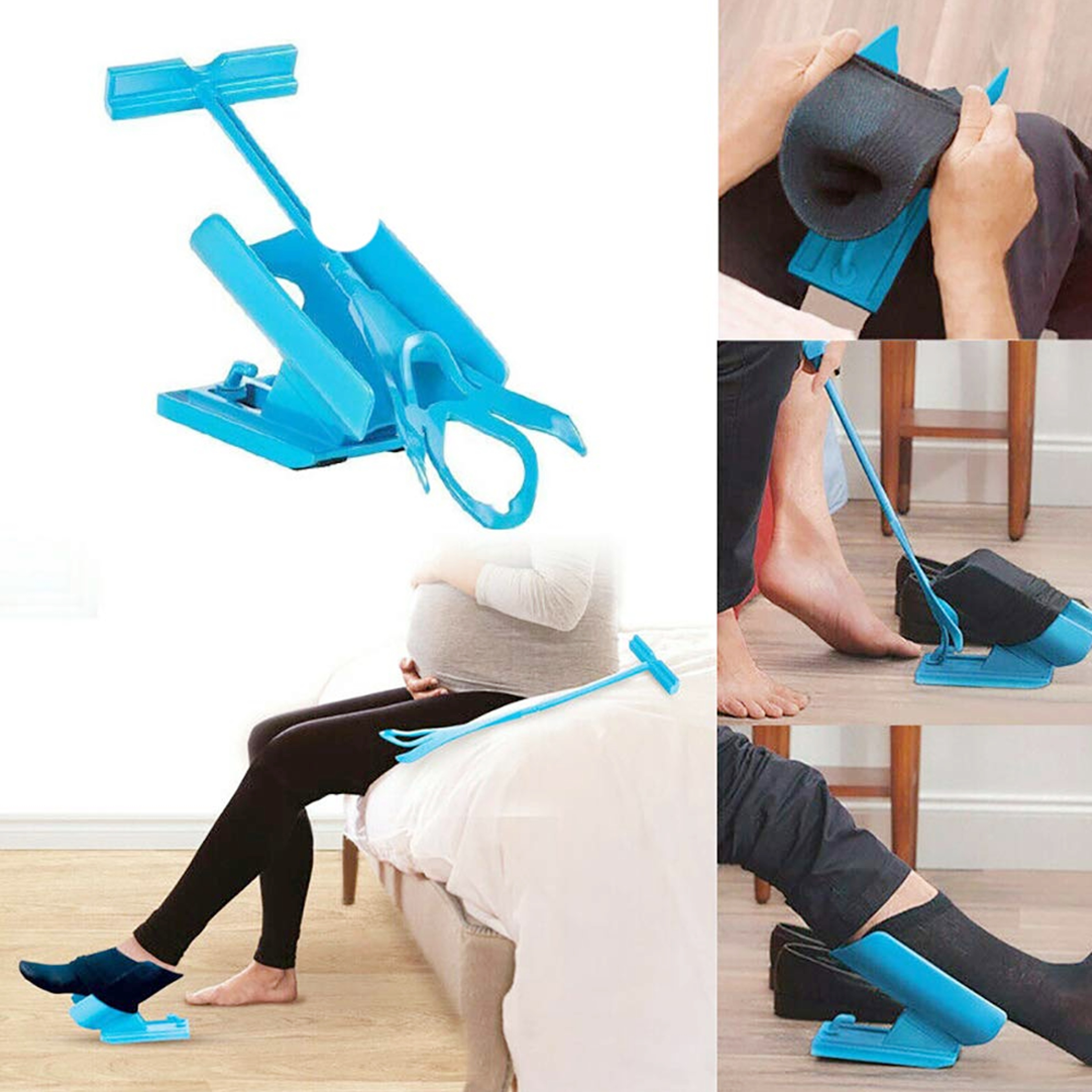 Flexible sock butler for easy dressing