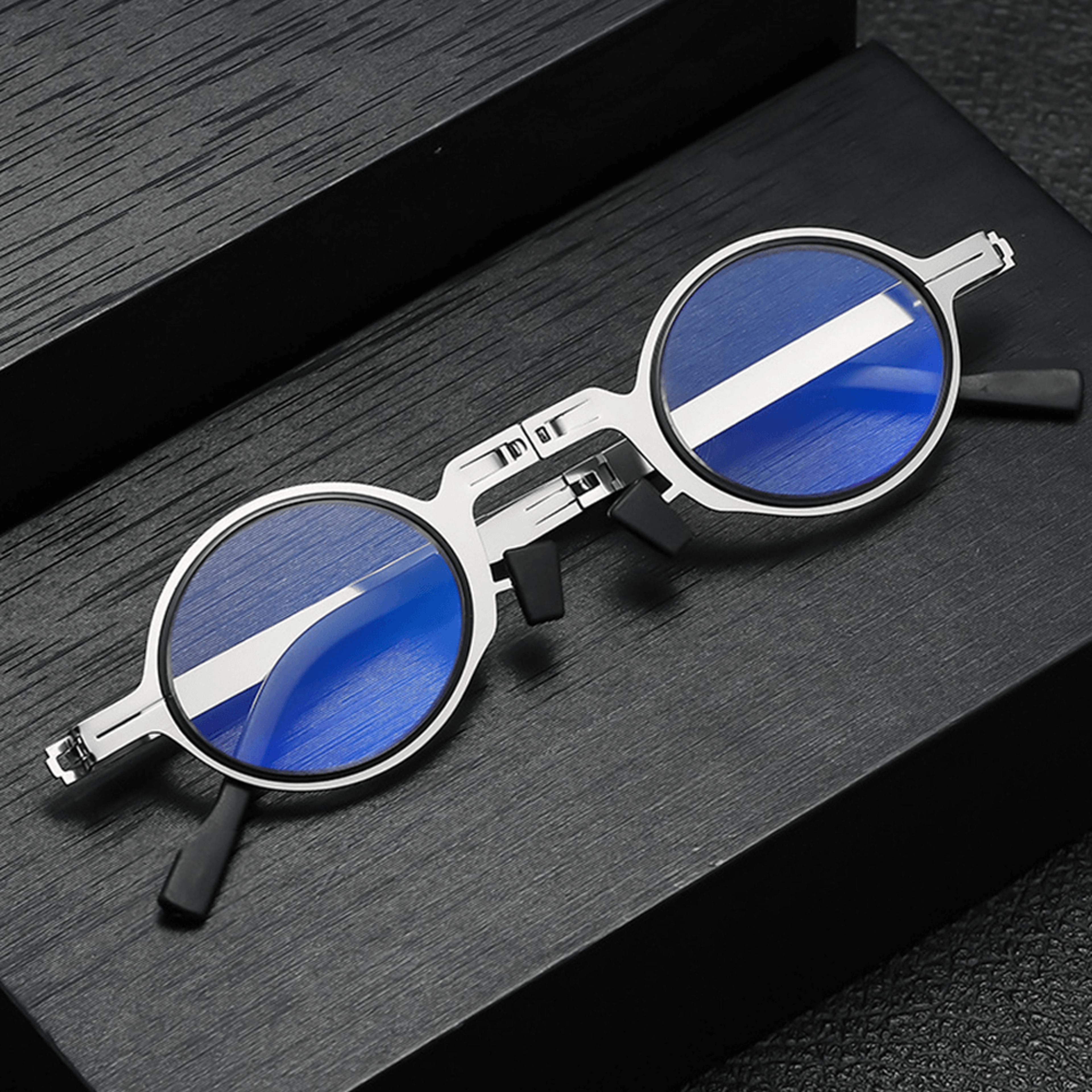 Portable Foldable Titanium Readers in Travel Case