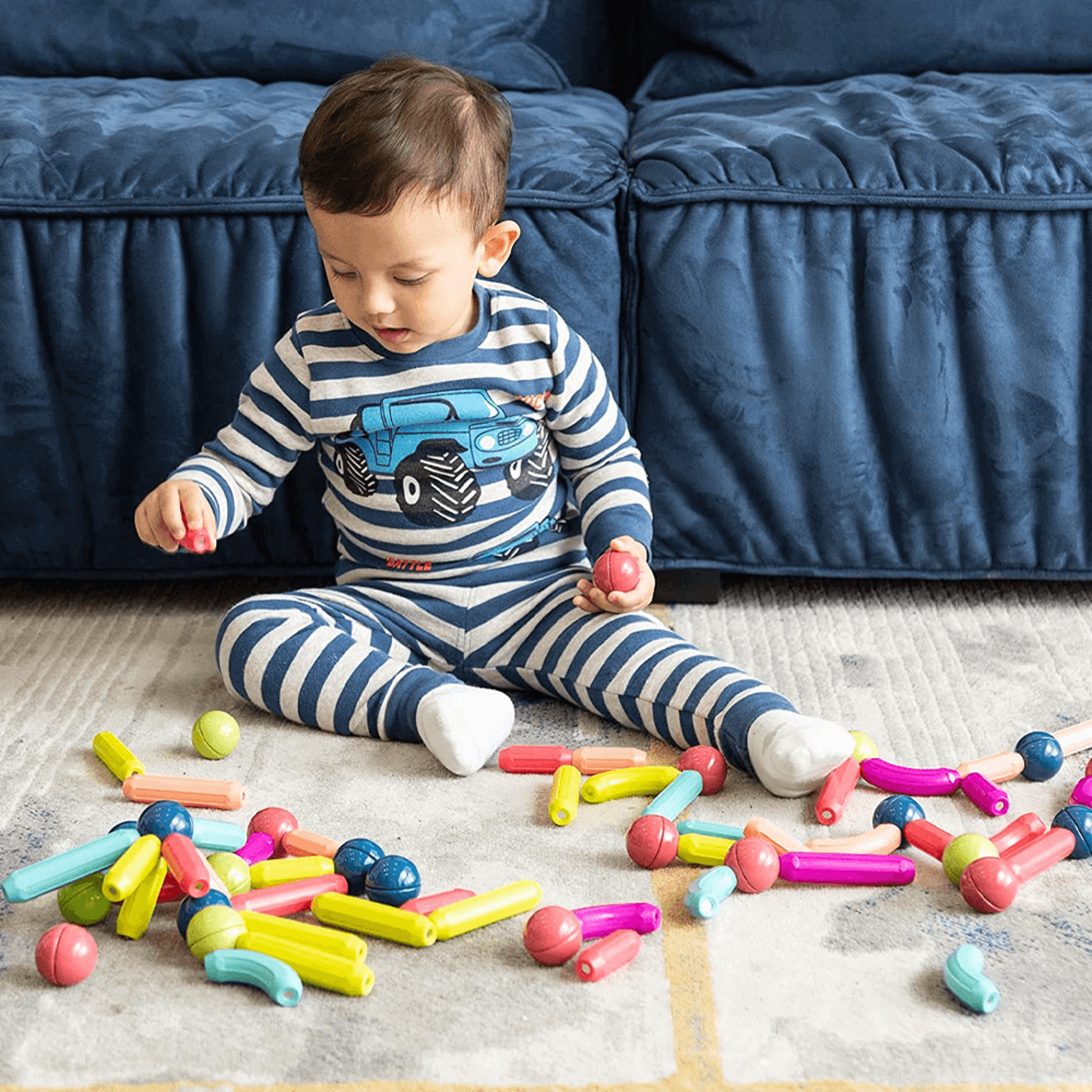 Magnetic Balls and Rods Set Educations Magnetic Building Blocks 1