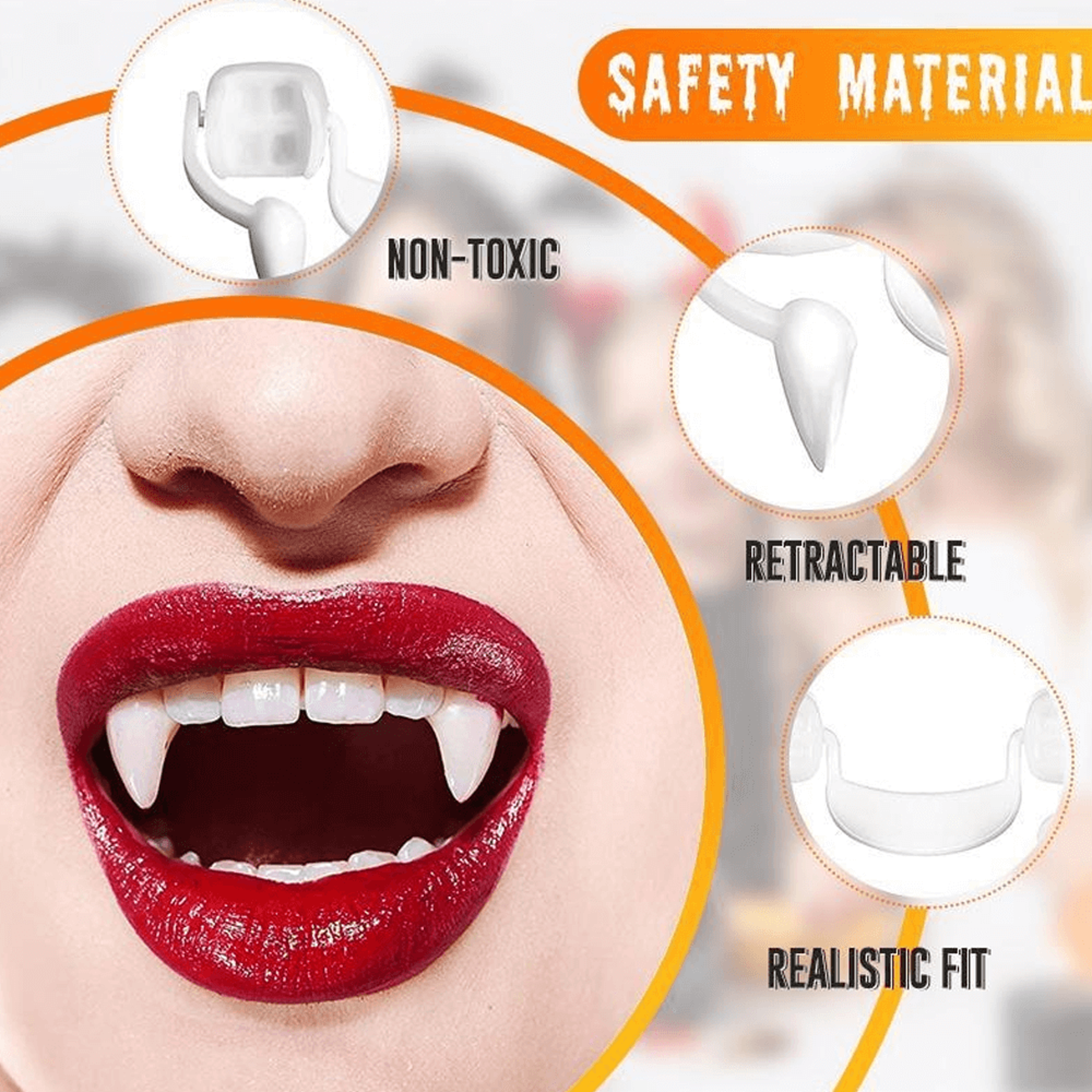 Highquality automatic vampire fangs for cosplay