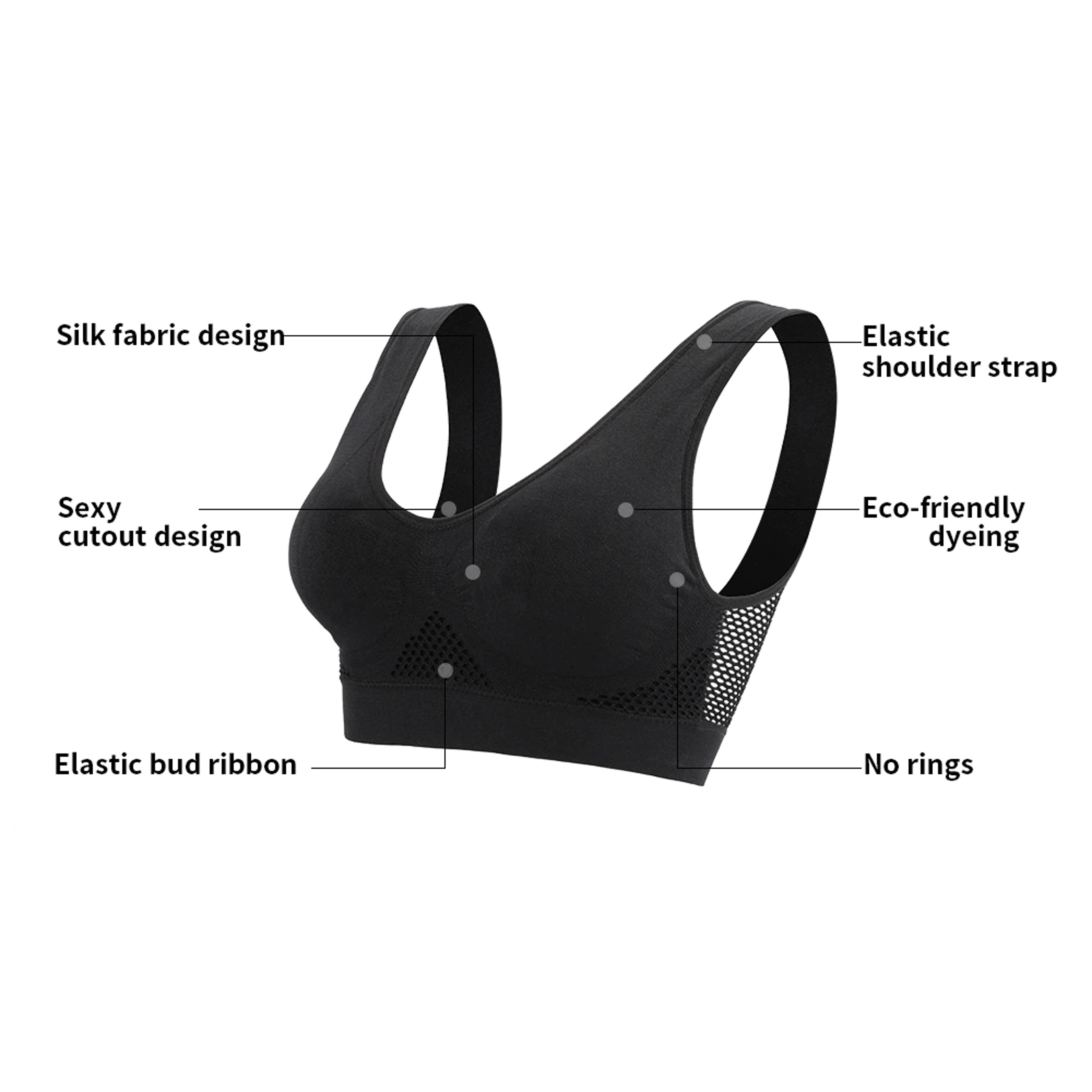 Hookfree bras for easy on and off