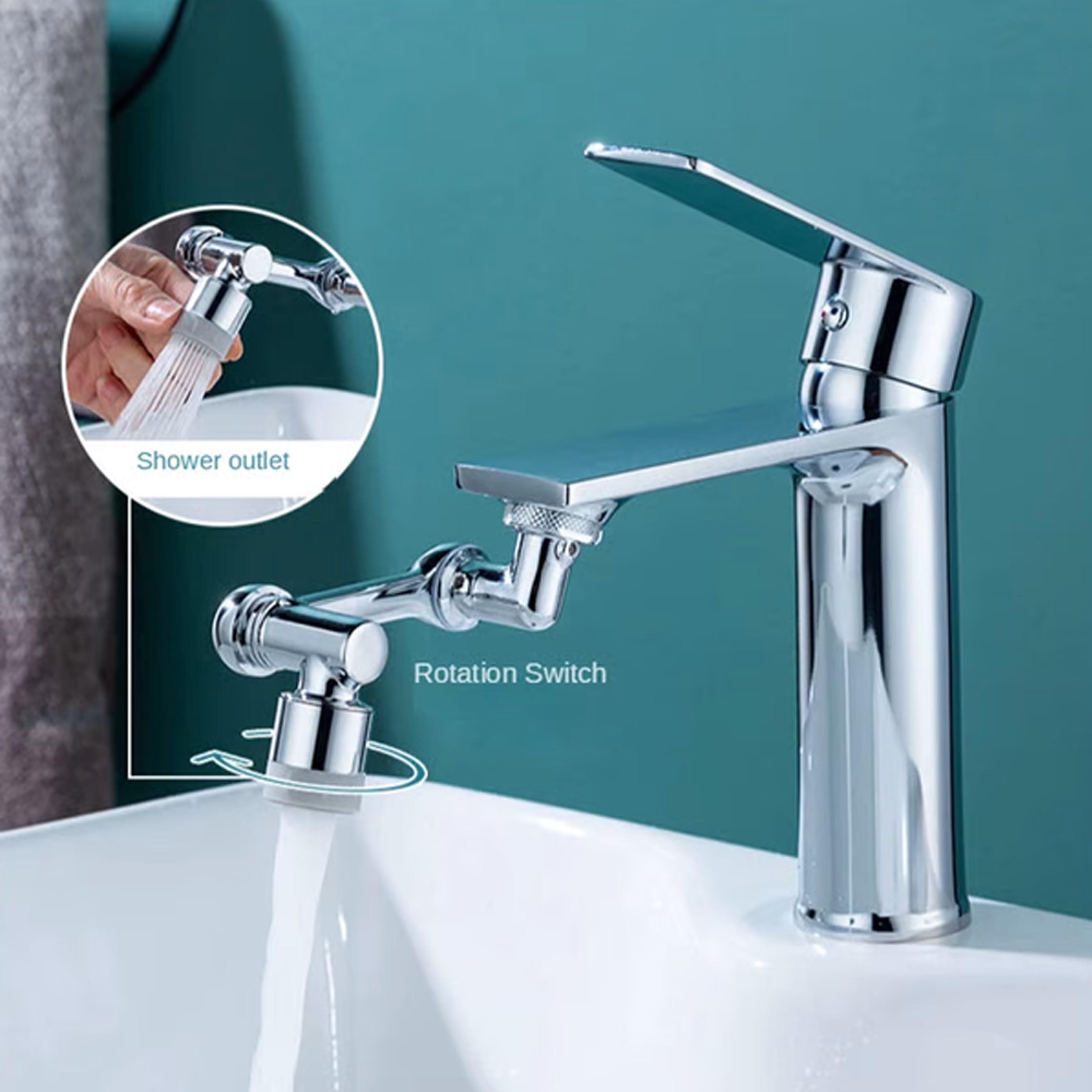 1080 Sink Extension Rotating Faucet 7