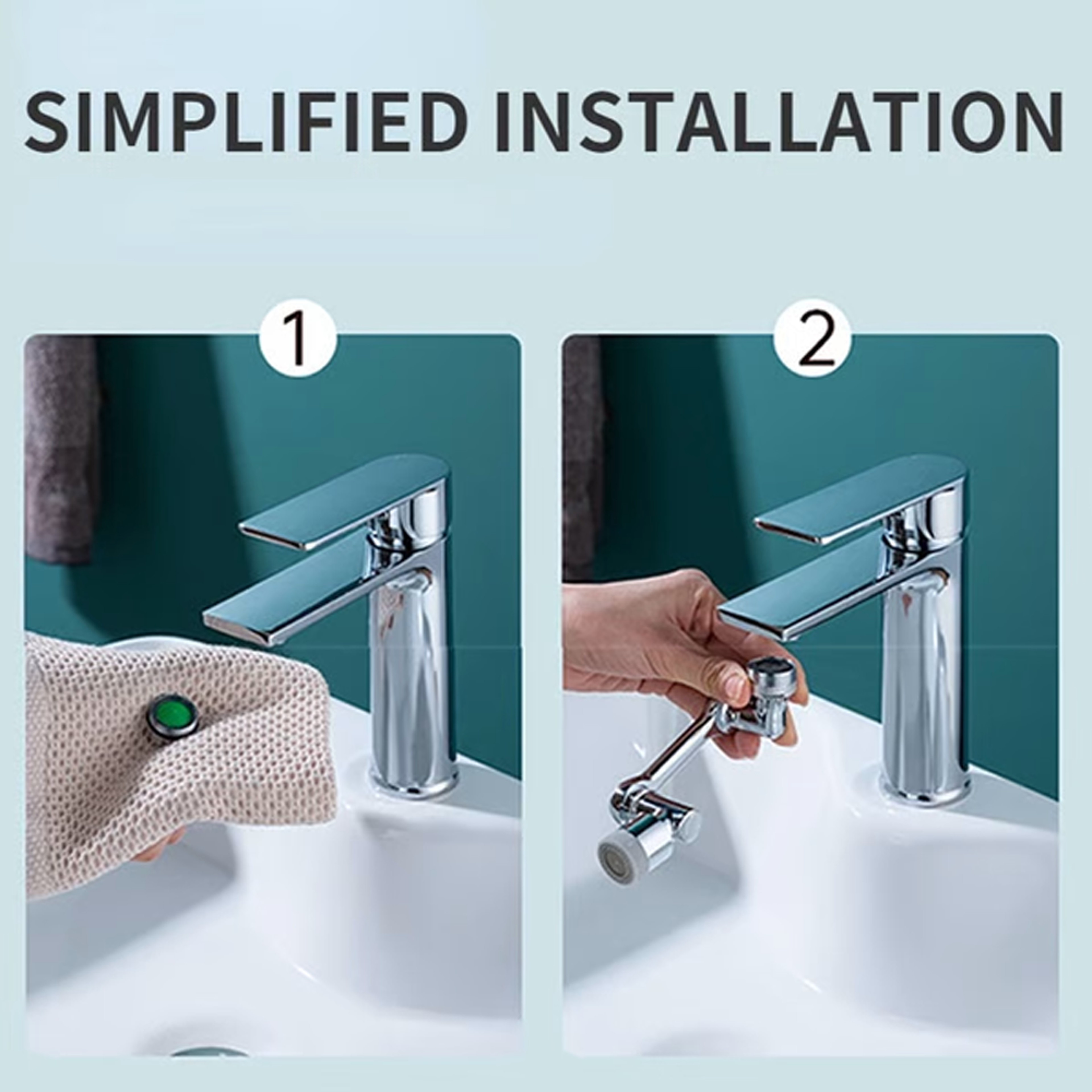 1080 Sink Extension Rotating Faucet 8
