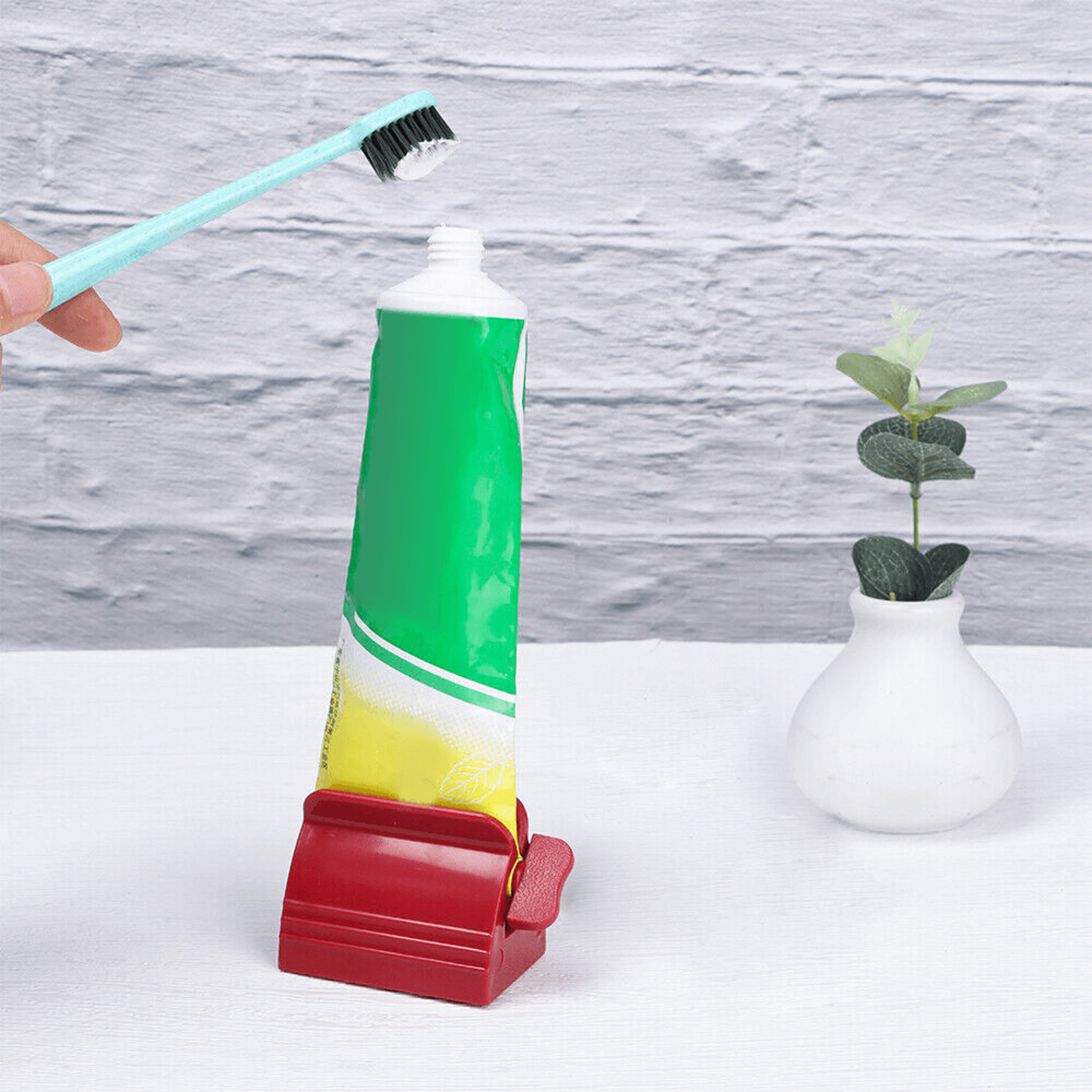 Easy-Squeeze Tube Dispenser red