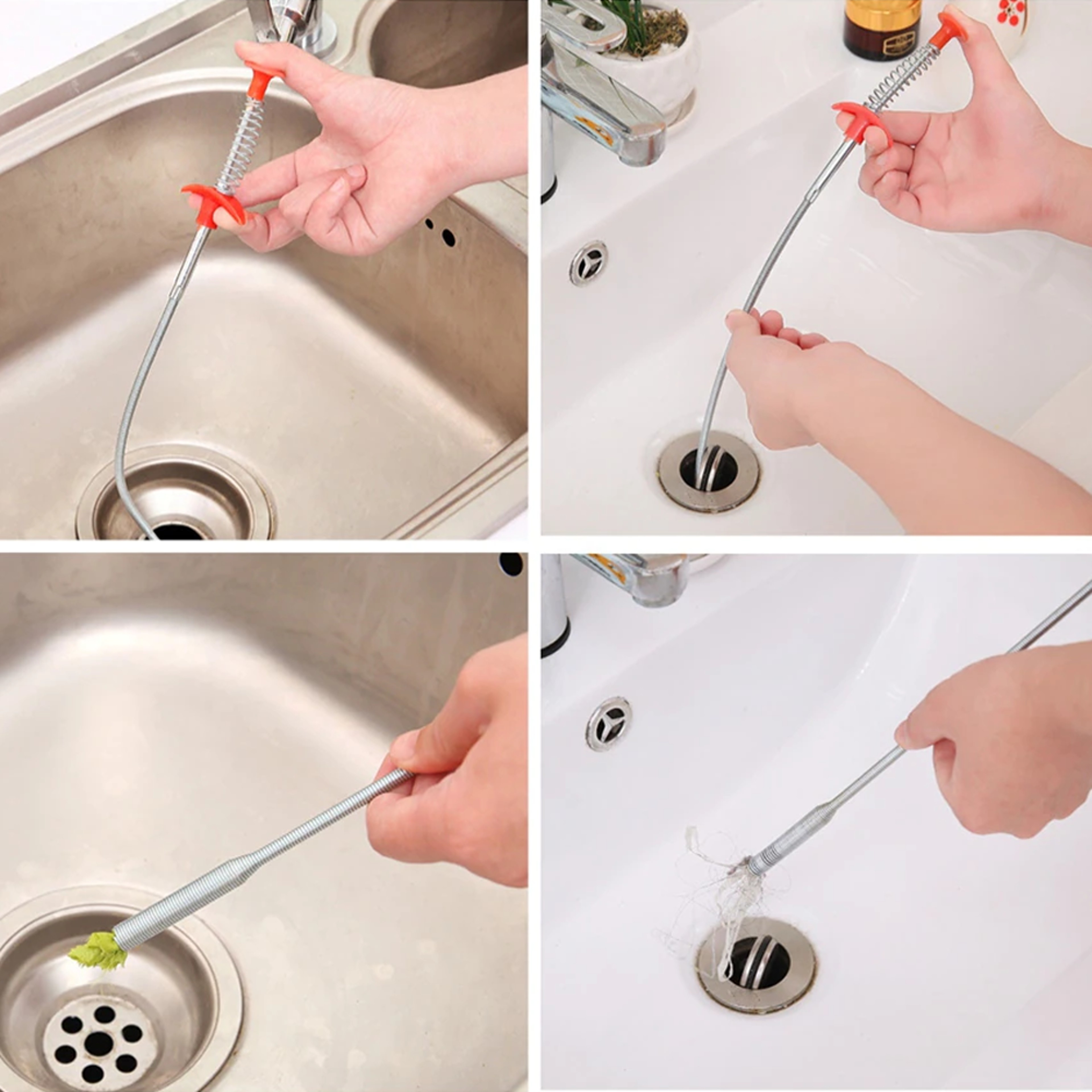 Metal Wire Drain Hose Cleaner 6