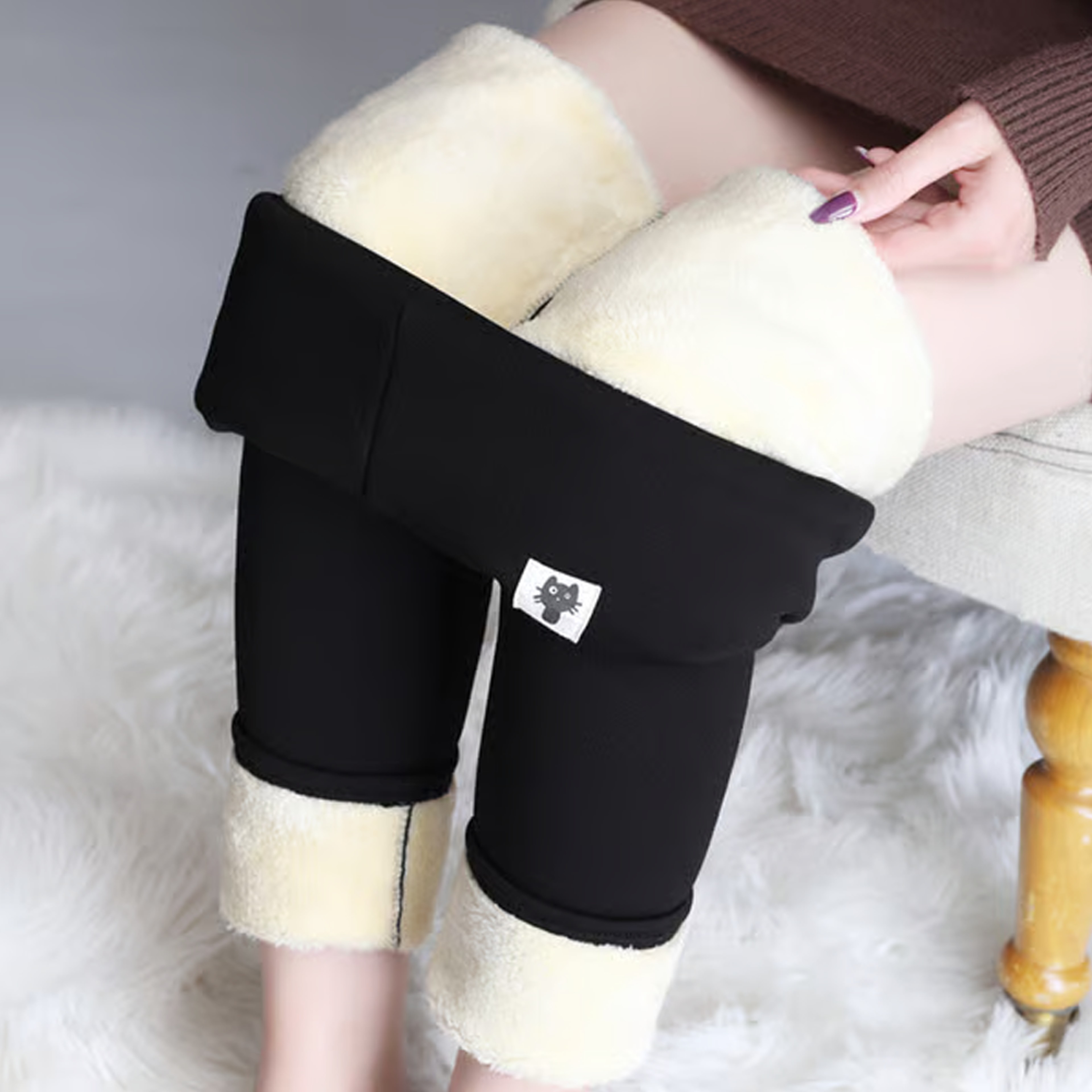Thick Slim Cashmere Warm Pant 1