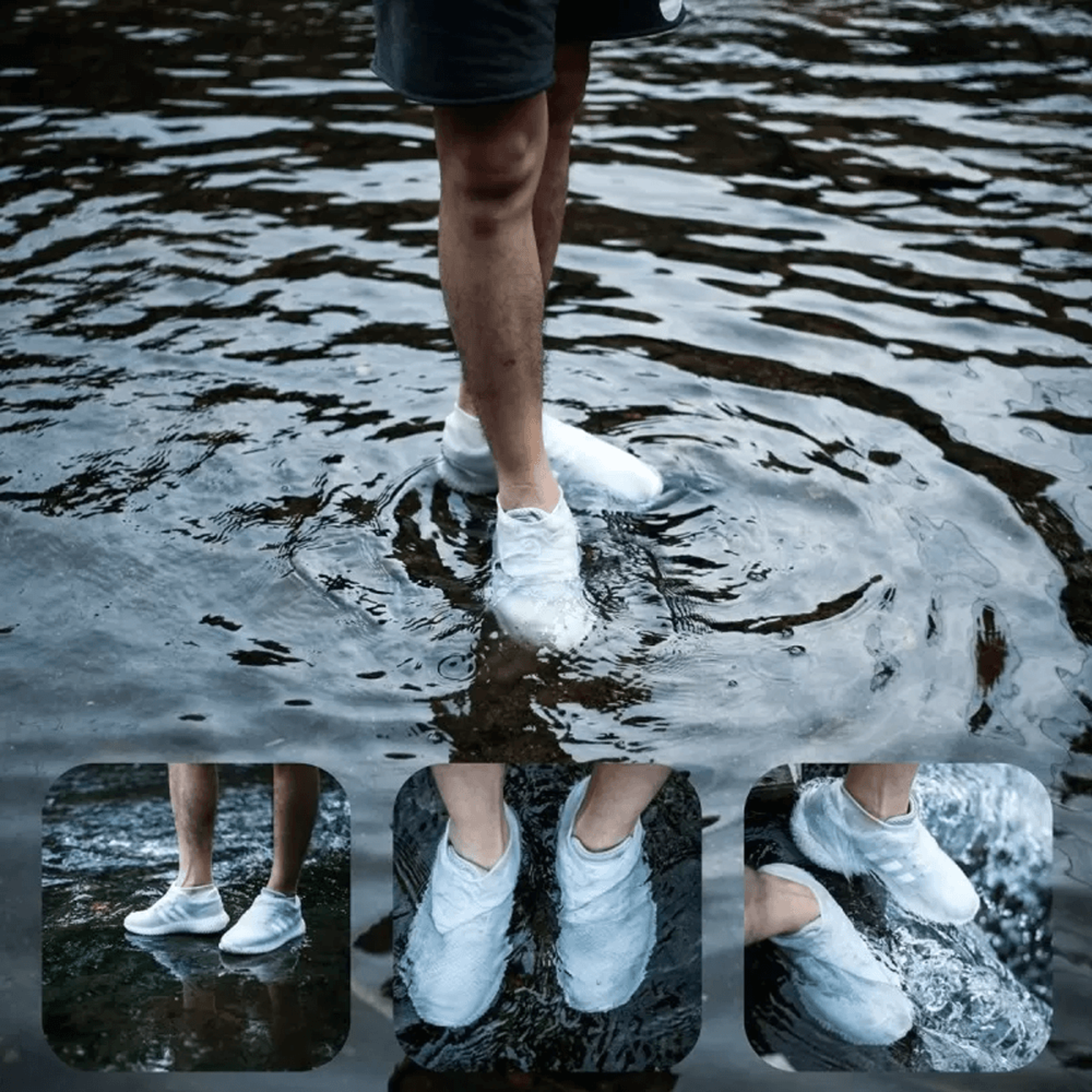 Waterproof Reusable Silicone Shoe Covers 3