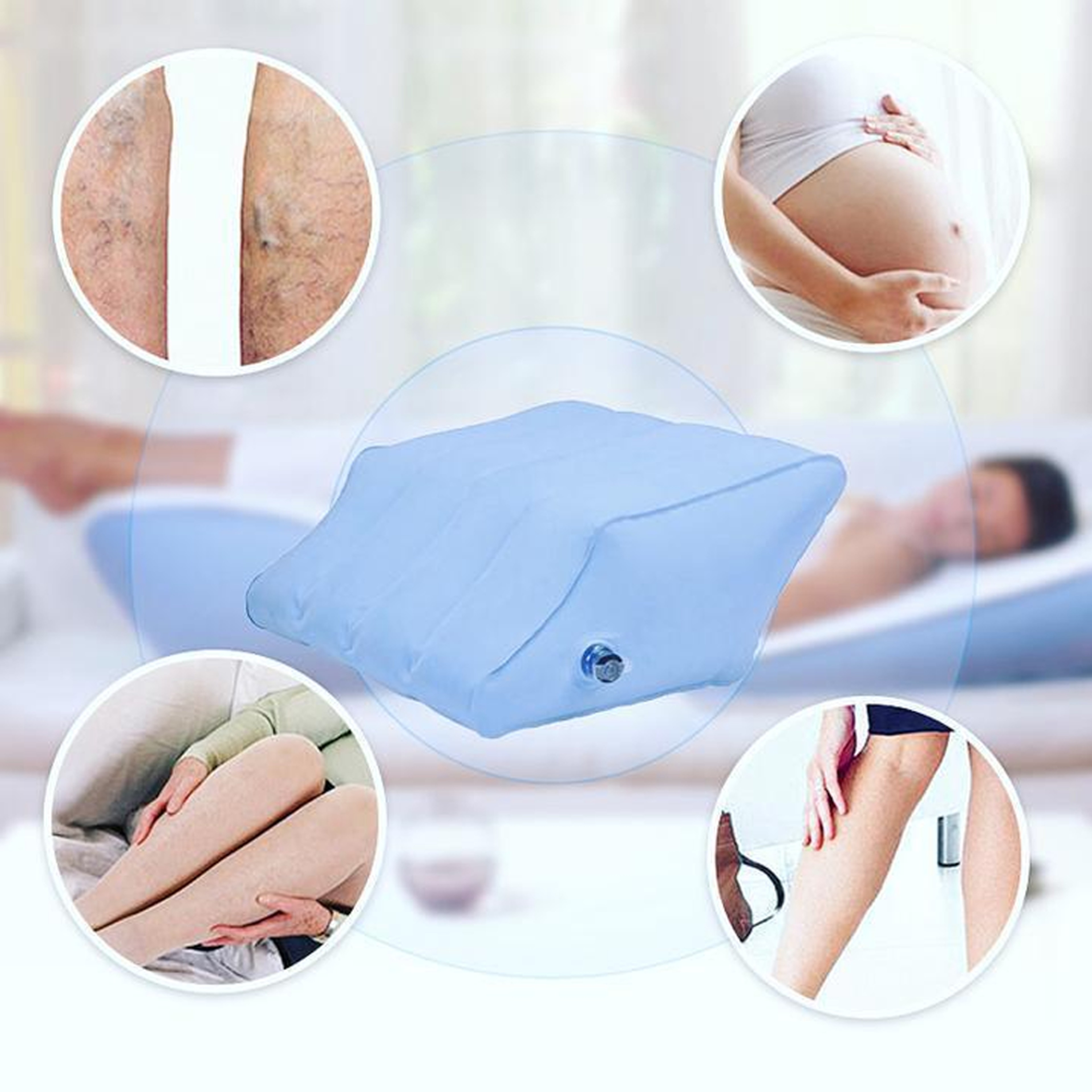 Leg Elevation Pillow in Bedroom Setting
