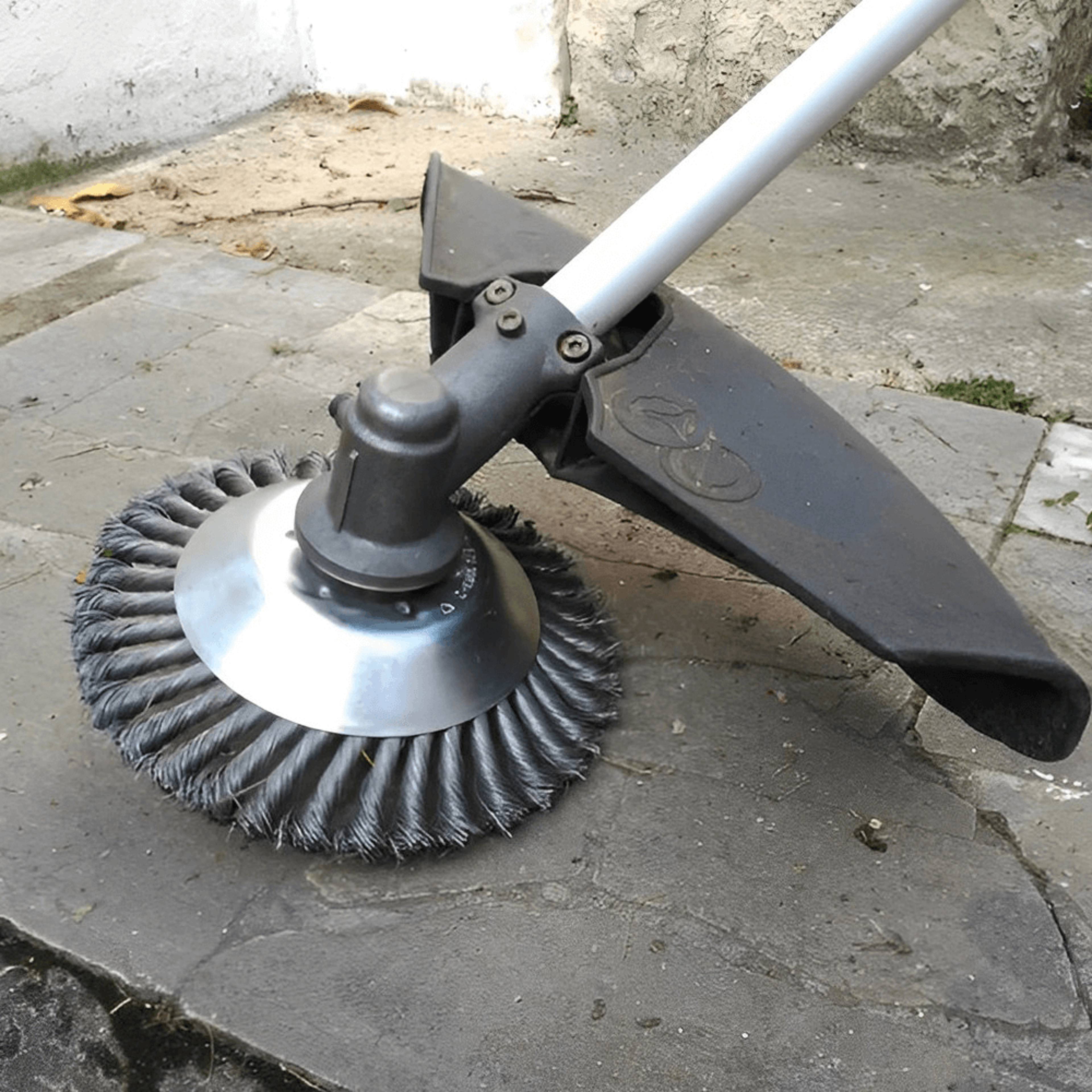 Durable Weed Trimmer Head | Easy To Clean And Maintain Steel Wire Weed Brush 3