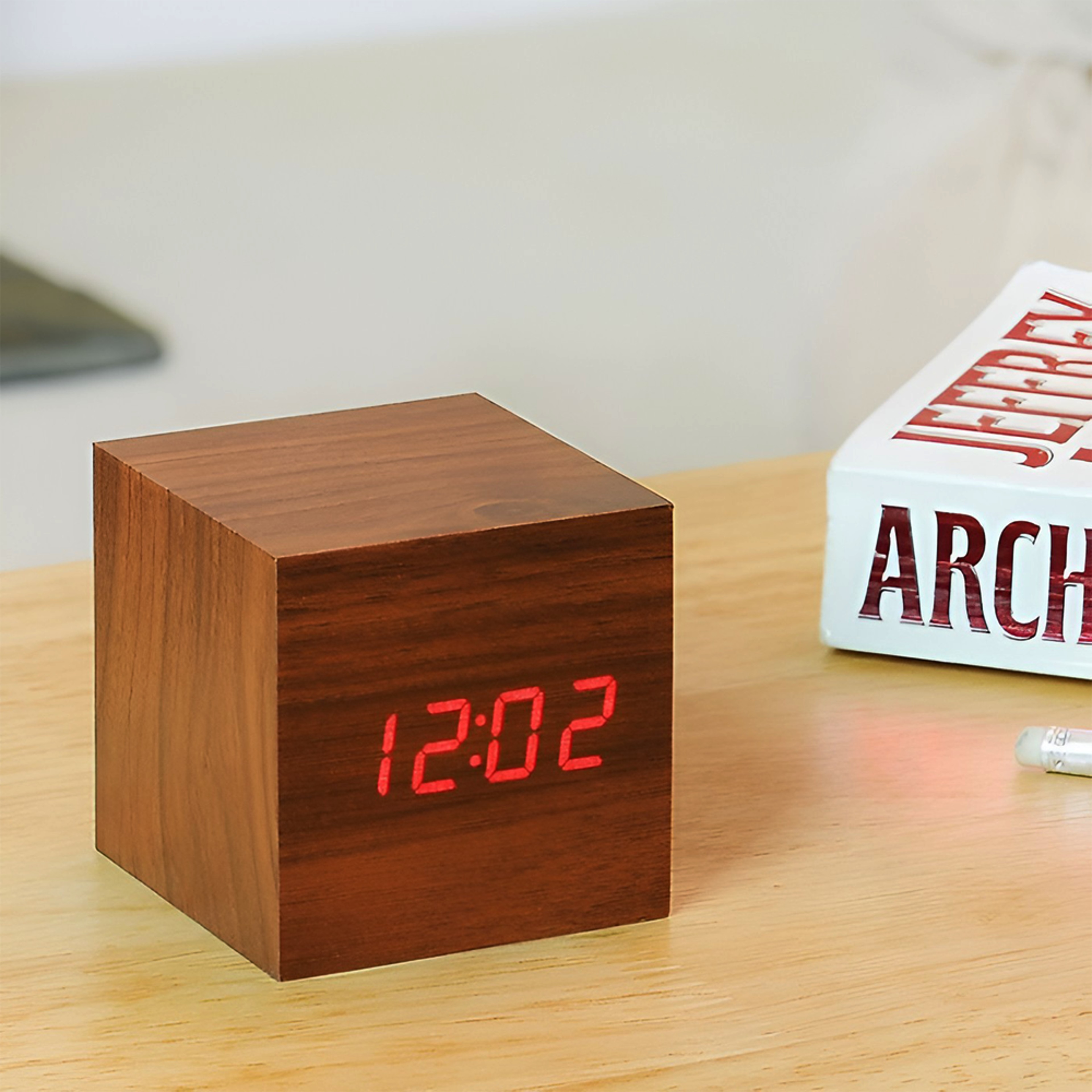 4in1moderndigitalalarmclockwalnutorangelightpng