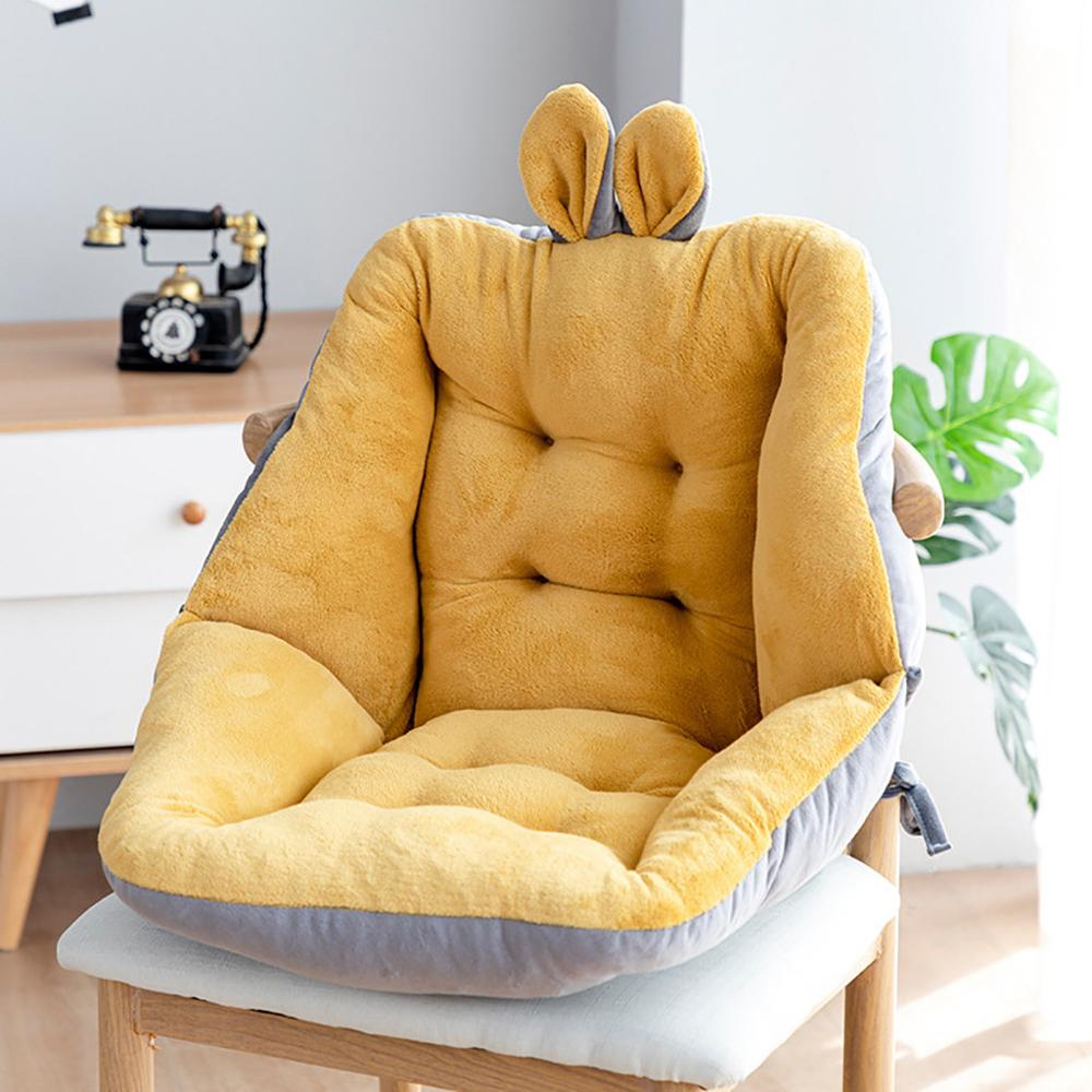 softandcuddlykawaiibunnychaircushionyellow.png