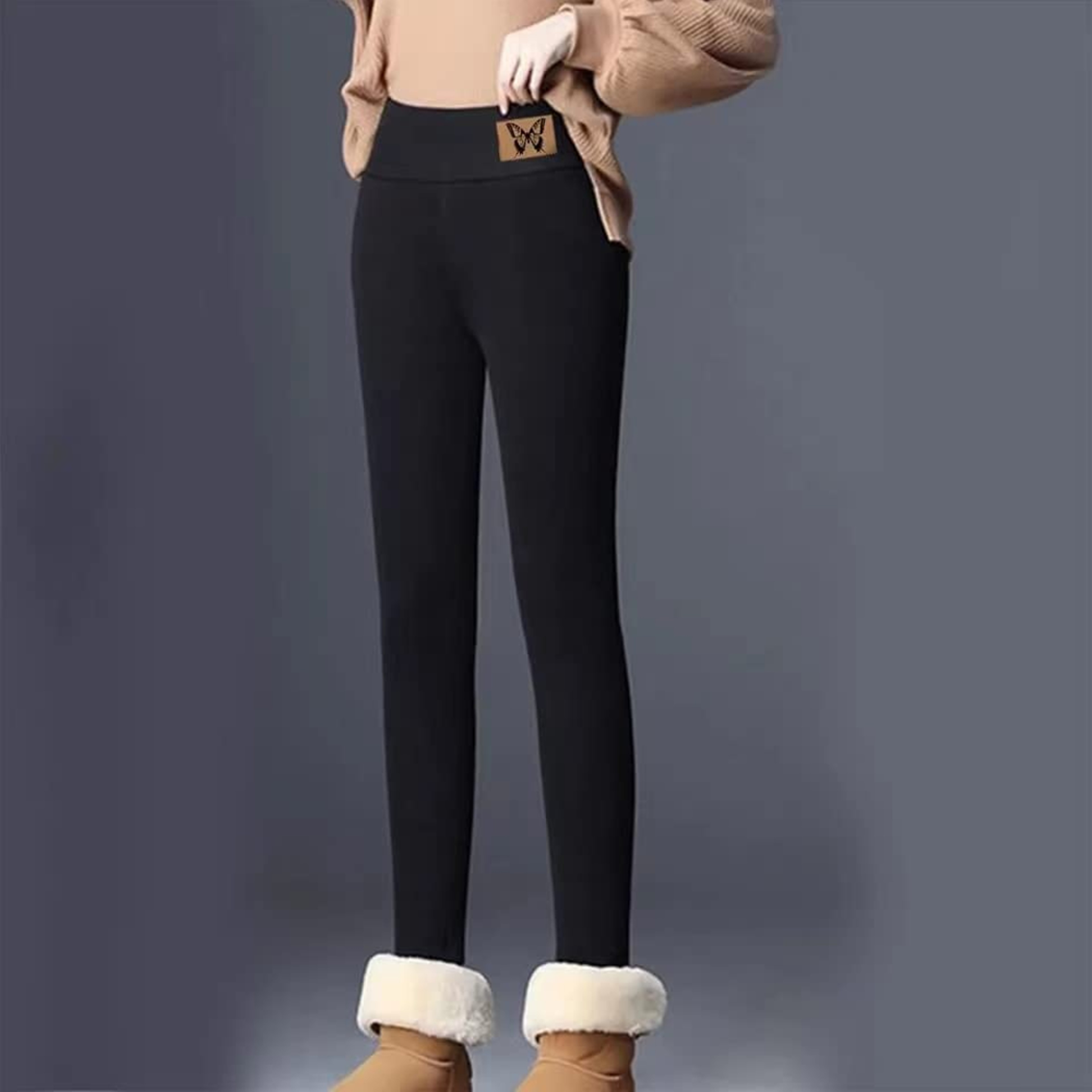 Elegant Cashmere Lined Leggings 3