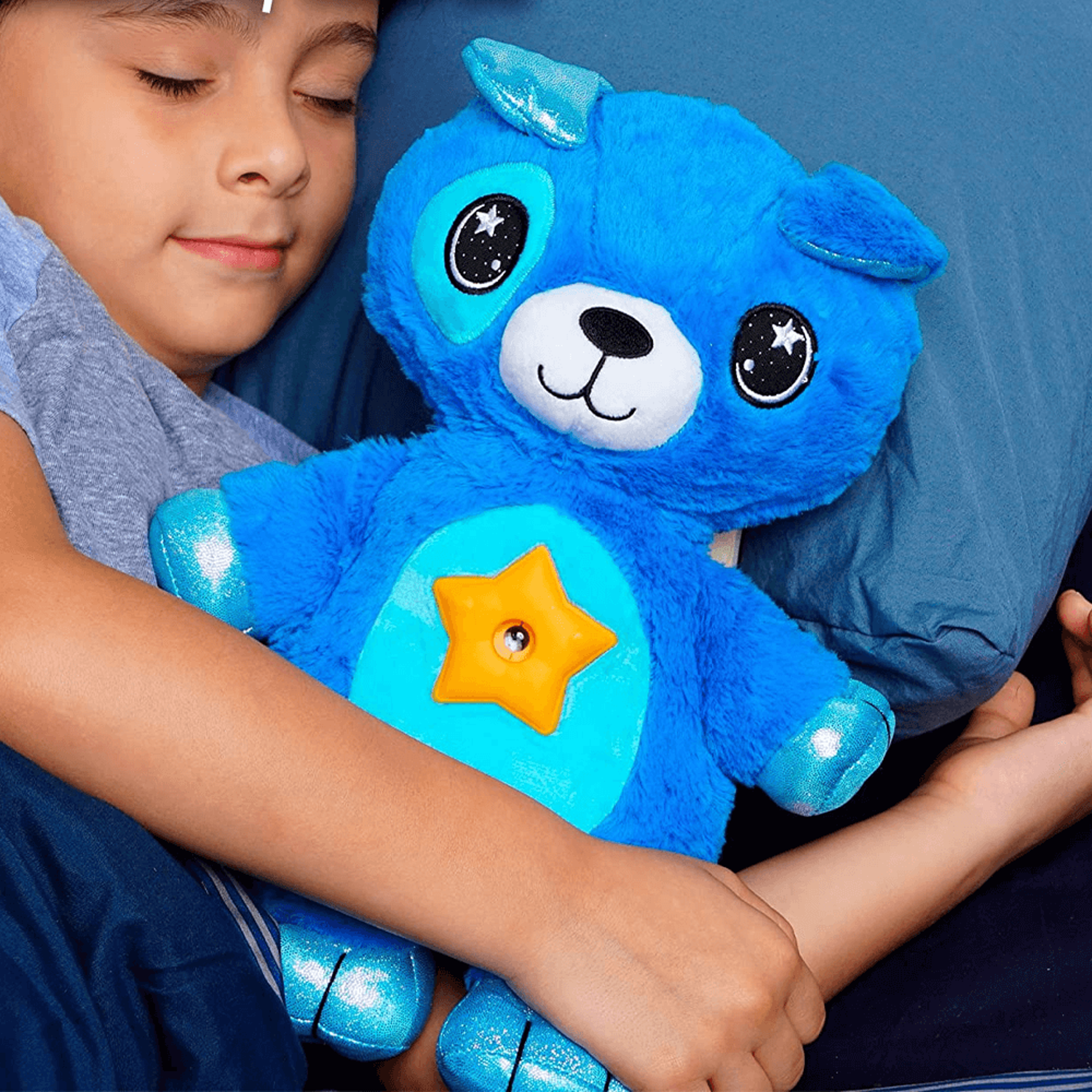 Stuffed Animal with Light Projector Blue 3