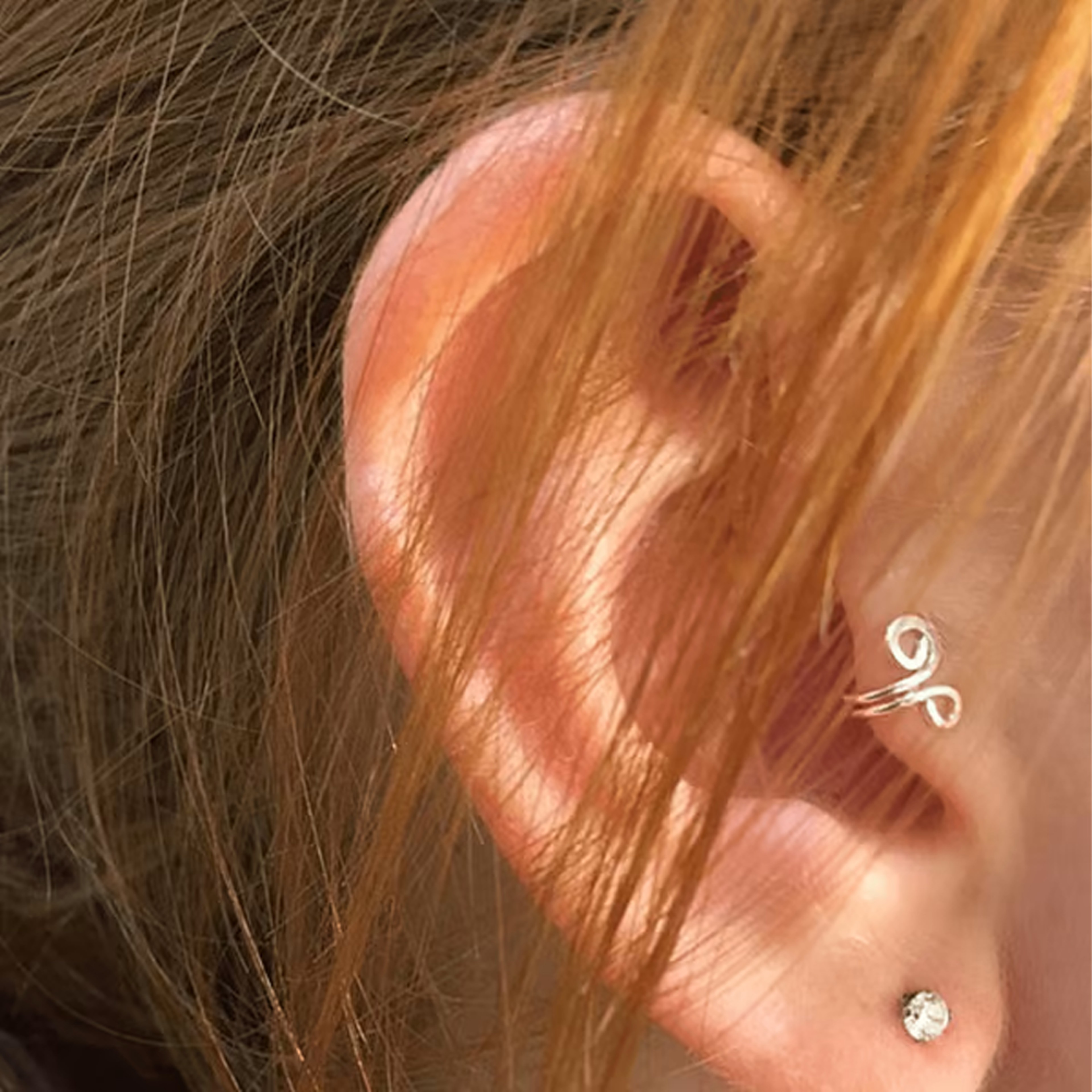 weight loss ear piercing