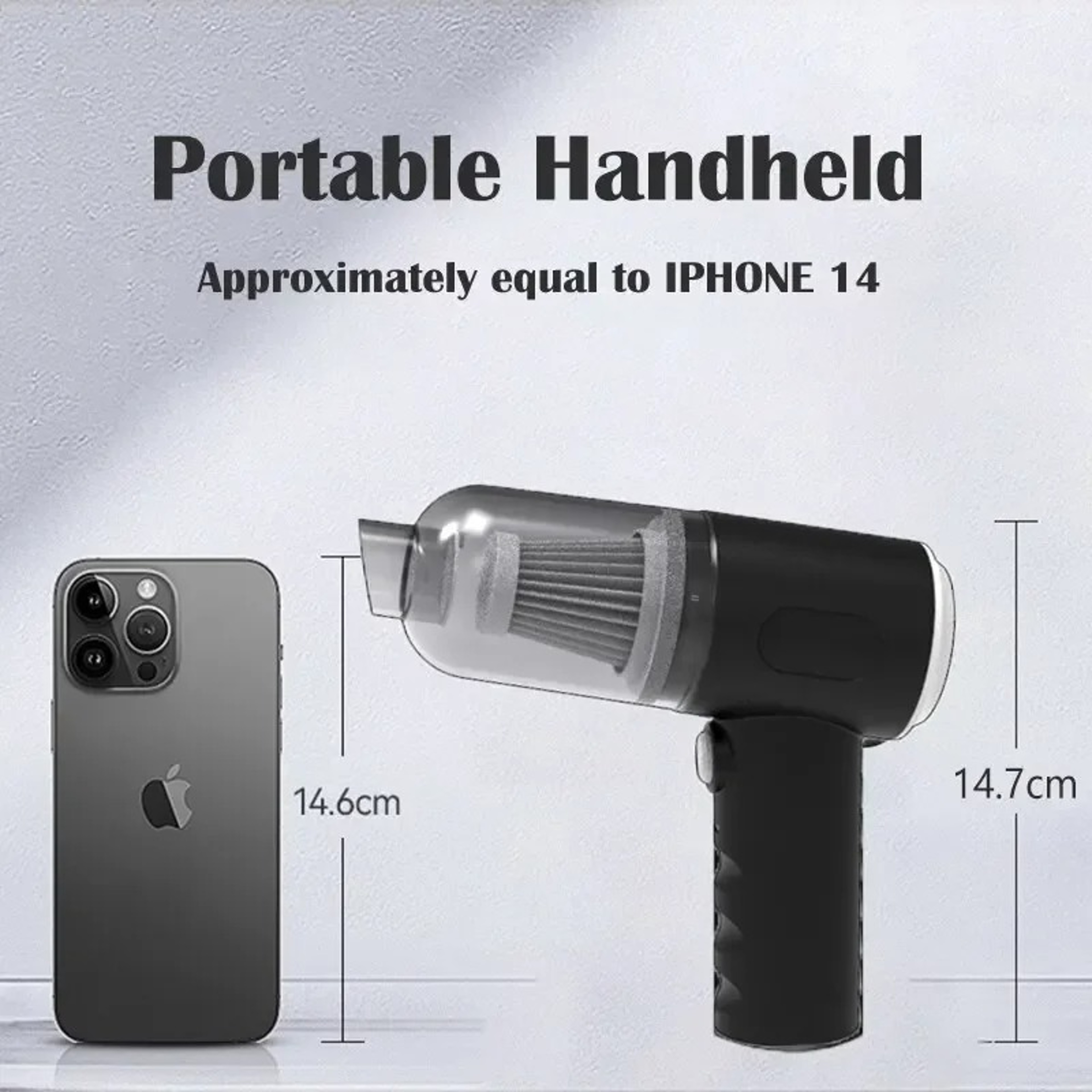 Wireless Car Vacuum Cleaner USB Charging Portable Mini Wet And Dry Household Cleaning Appliance 2