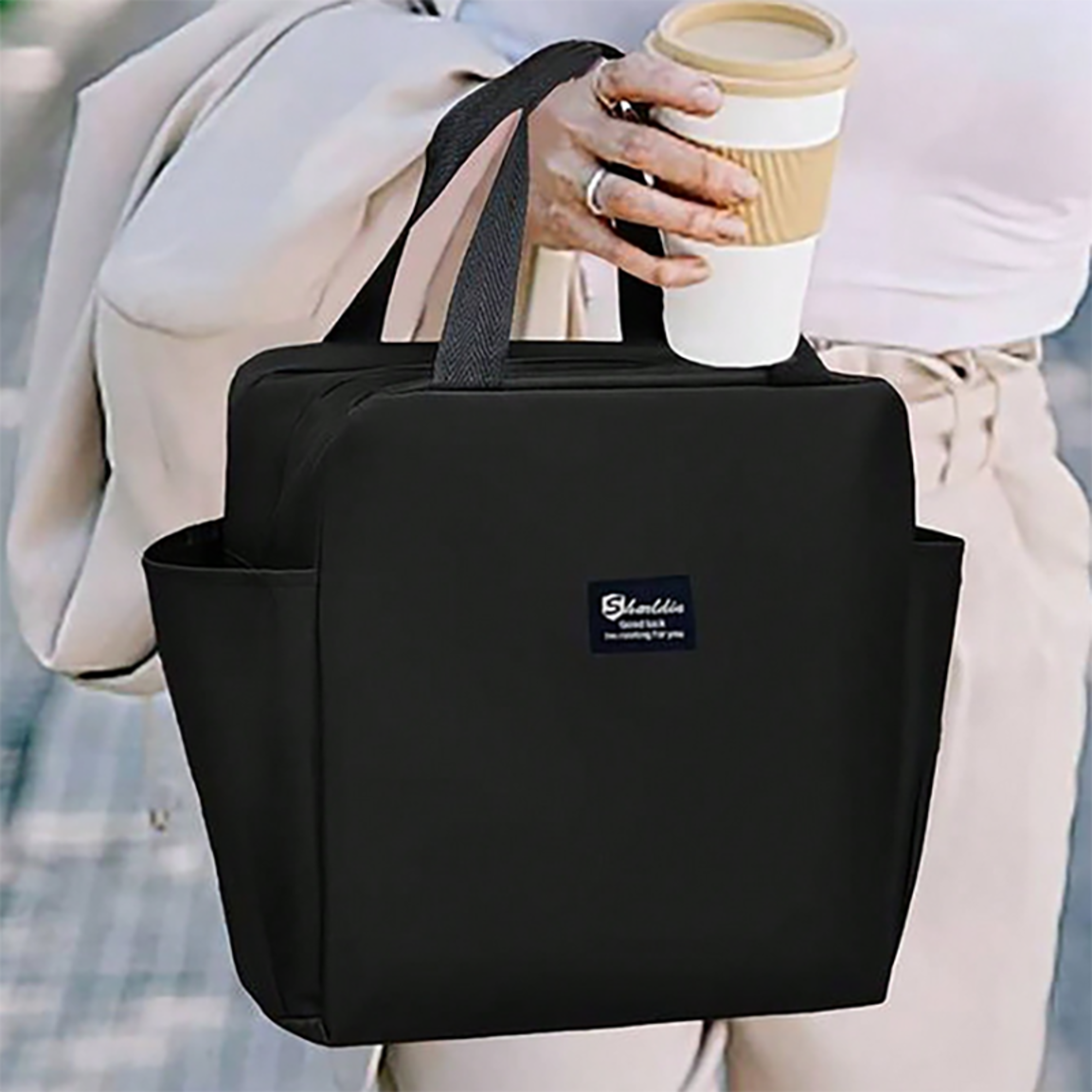 Large Capacity Insulated Lunch Bag For Women Waterproof Cooler Bag For Picnic  Food Storage 0