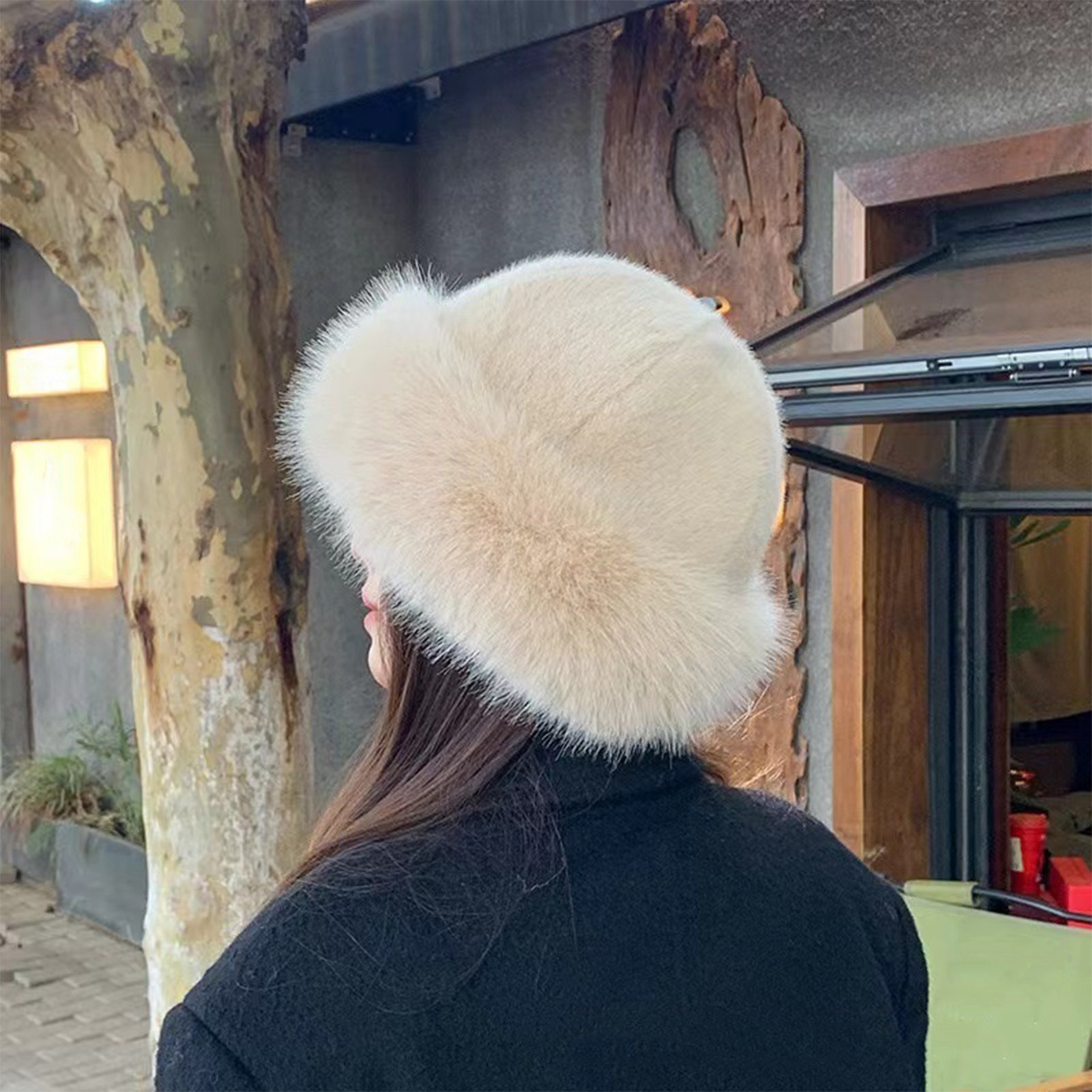 Womens Winter Fur Hat Cold Proof Soft  Warm Outdoor Hat For Skiing Sports And Casual Trips 0
