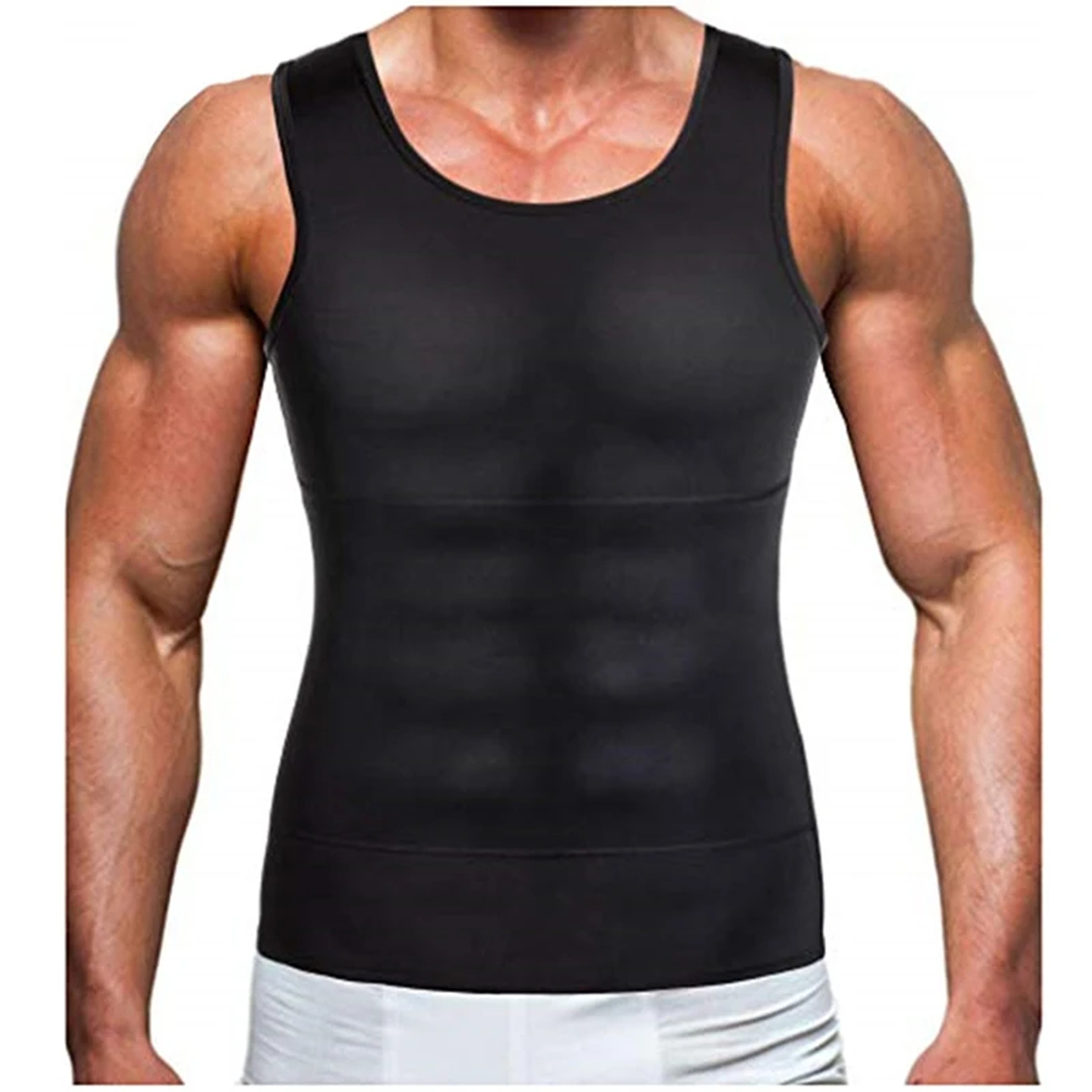 Mens Compression Sleeveless Jersey Fitness Tank Top For Gym Training Running  Sports 0