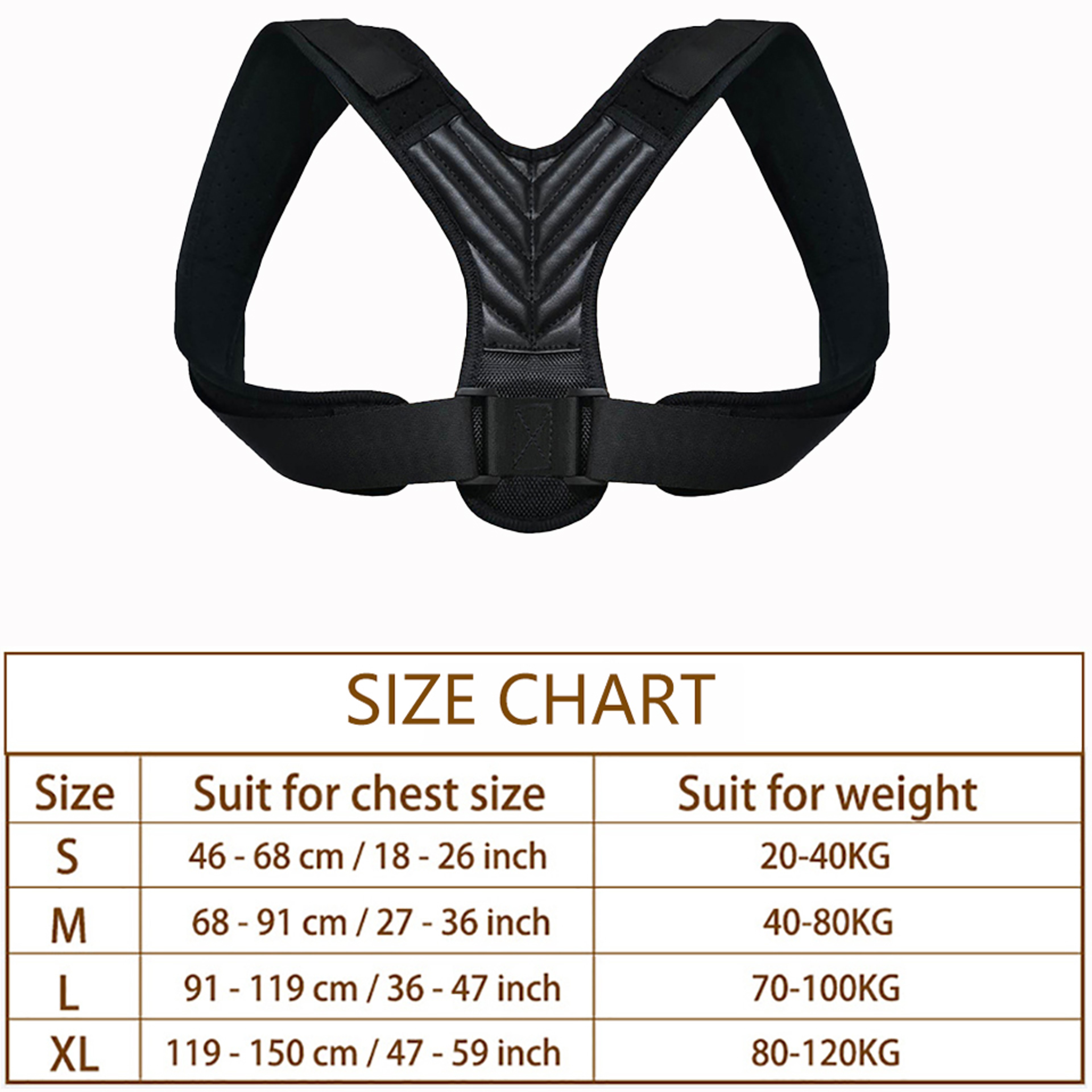 Adjustable Lumbar Posture Corrector For Men  Women Back Support Strap Brace For Spine  Shoulder Rel 4