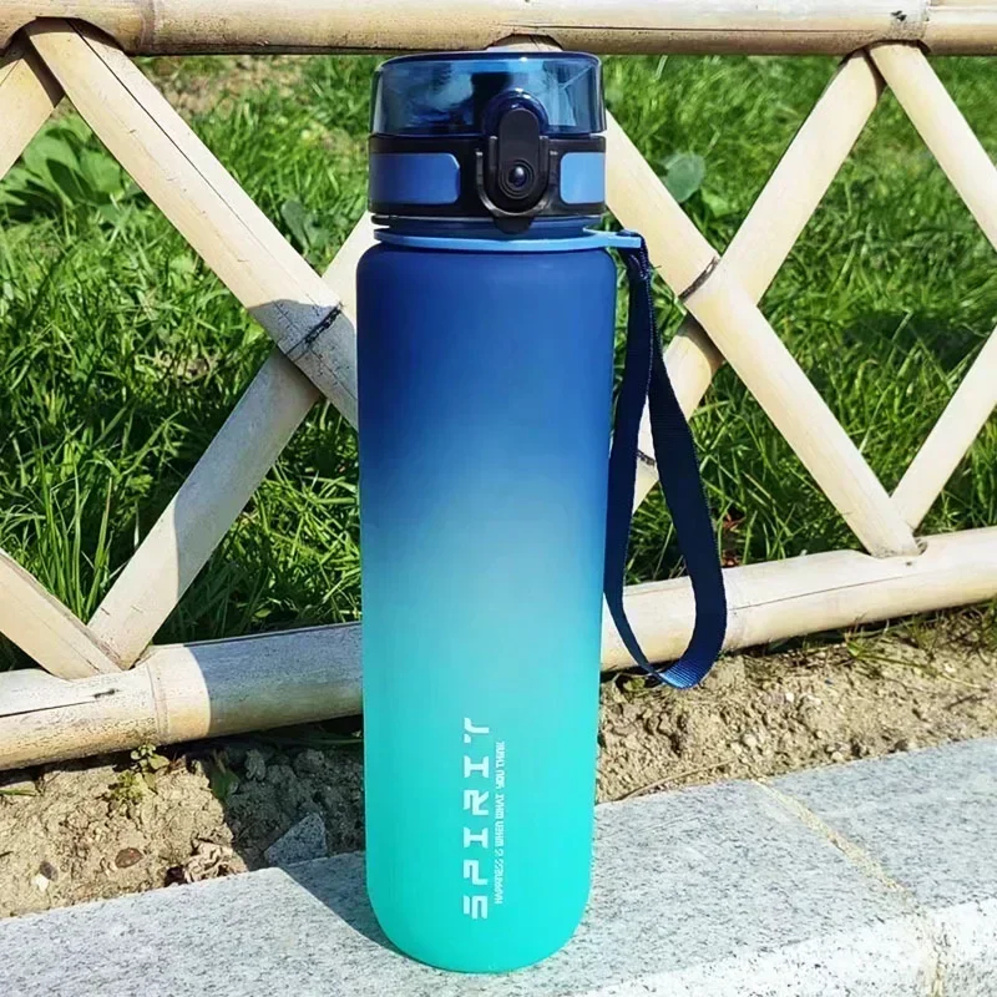 Large Capacity Sports Water Bottle For Men  Women Portable Plastic Drinkware For Outdoor  Fitness 3