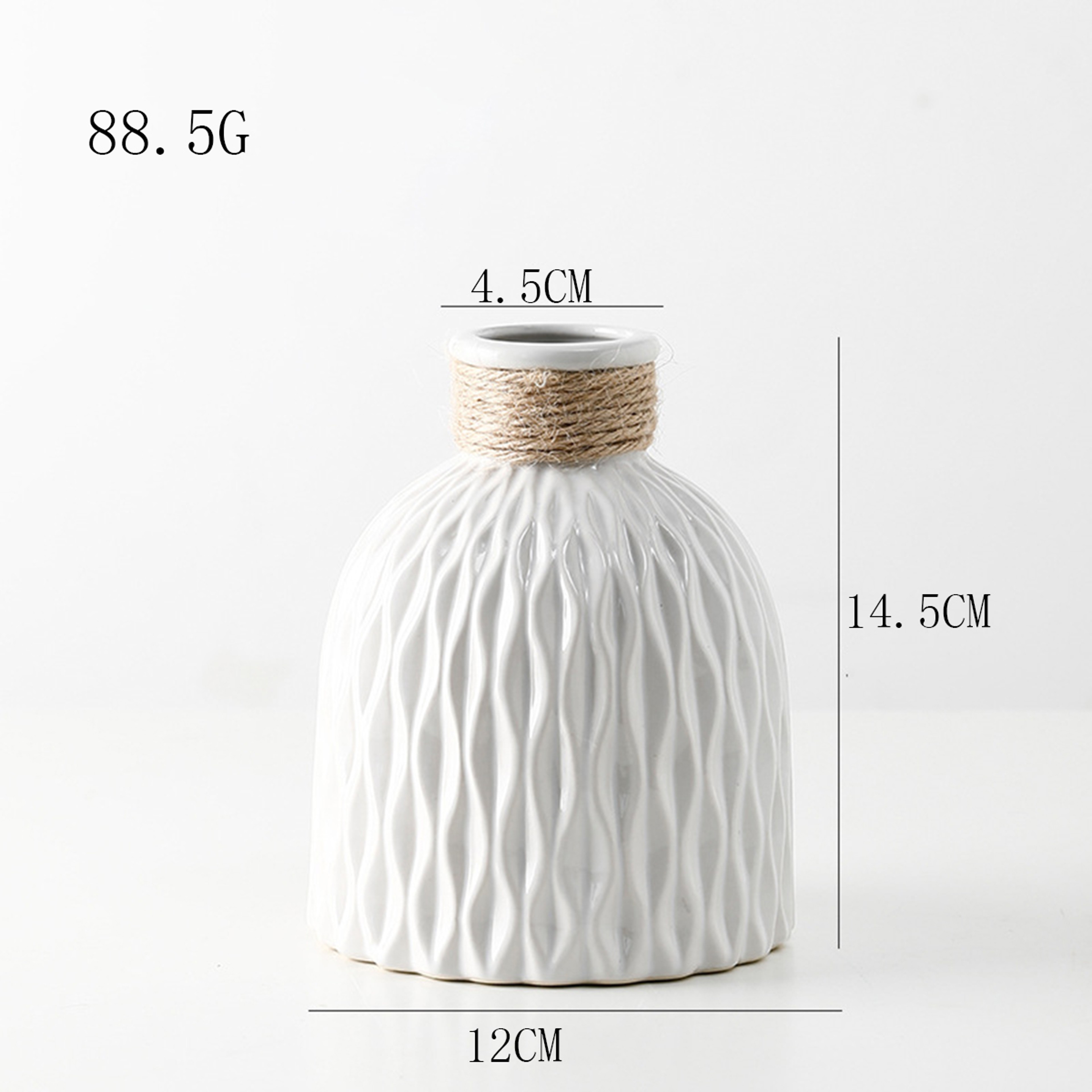 Water Ripple Plastic Vase Modern Nordic Style Wave Flower Pot For Living Room Decoration 2