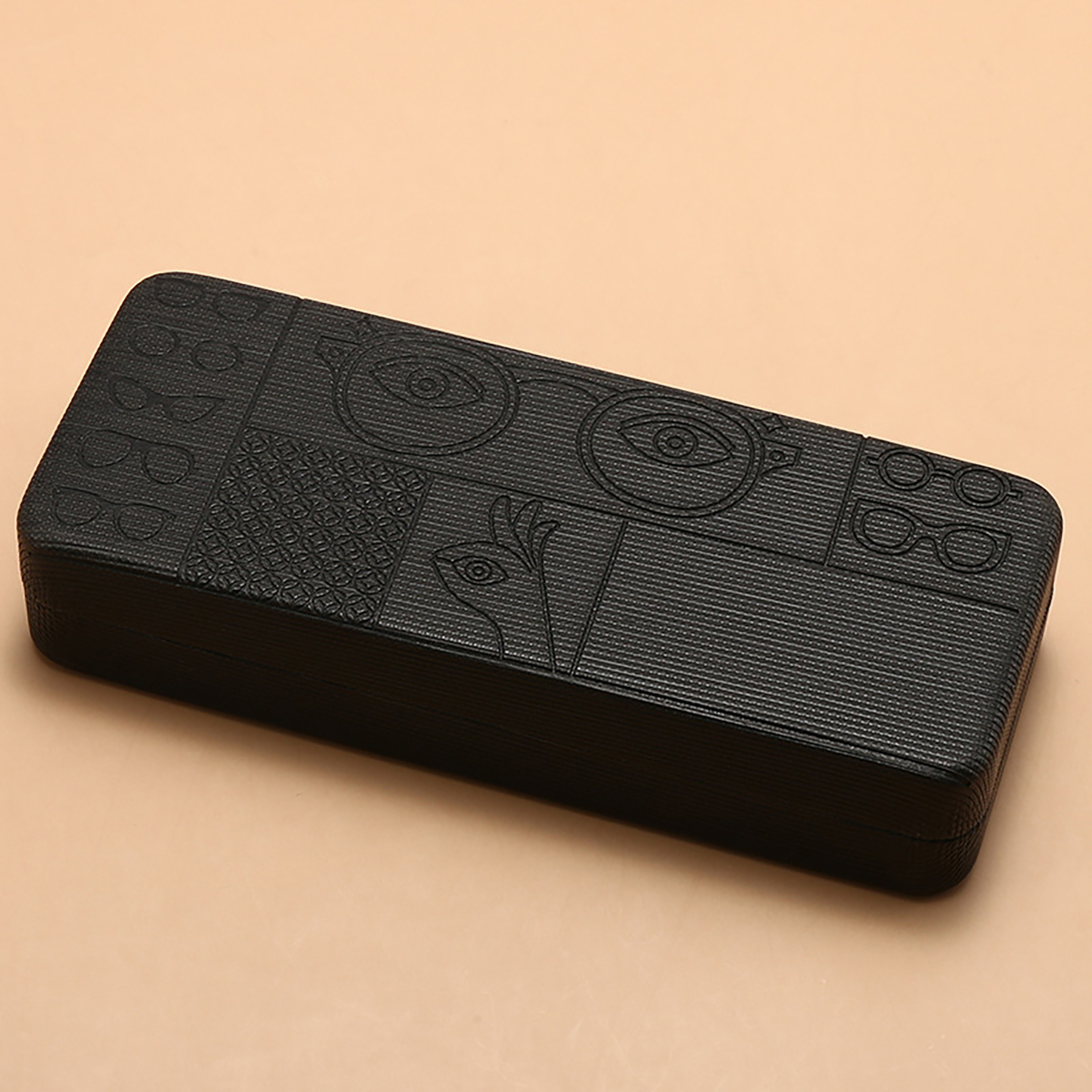 Handmade Floral Eyeglass Case Velvet Lined Square Optical Box For Prescription Glasses And Sunglass