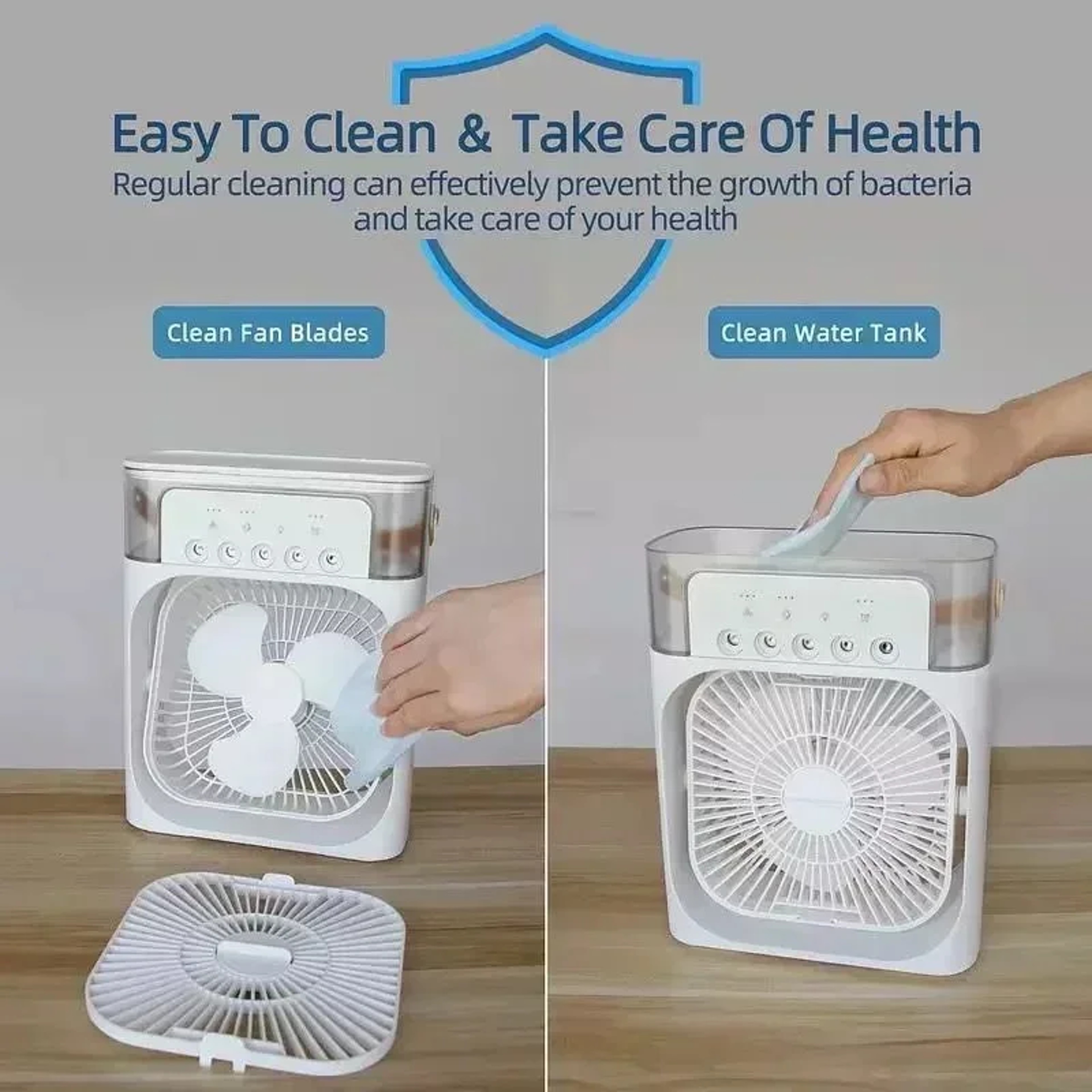 Portable Air Conditioner Fan With LED Night Light And Humidifier For Home And Office 4