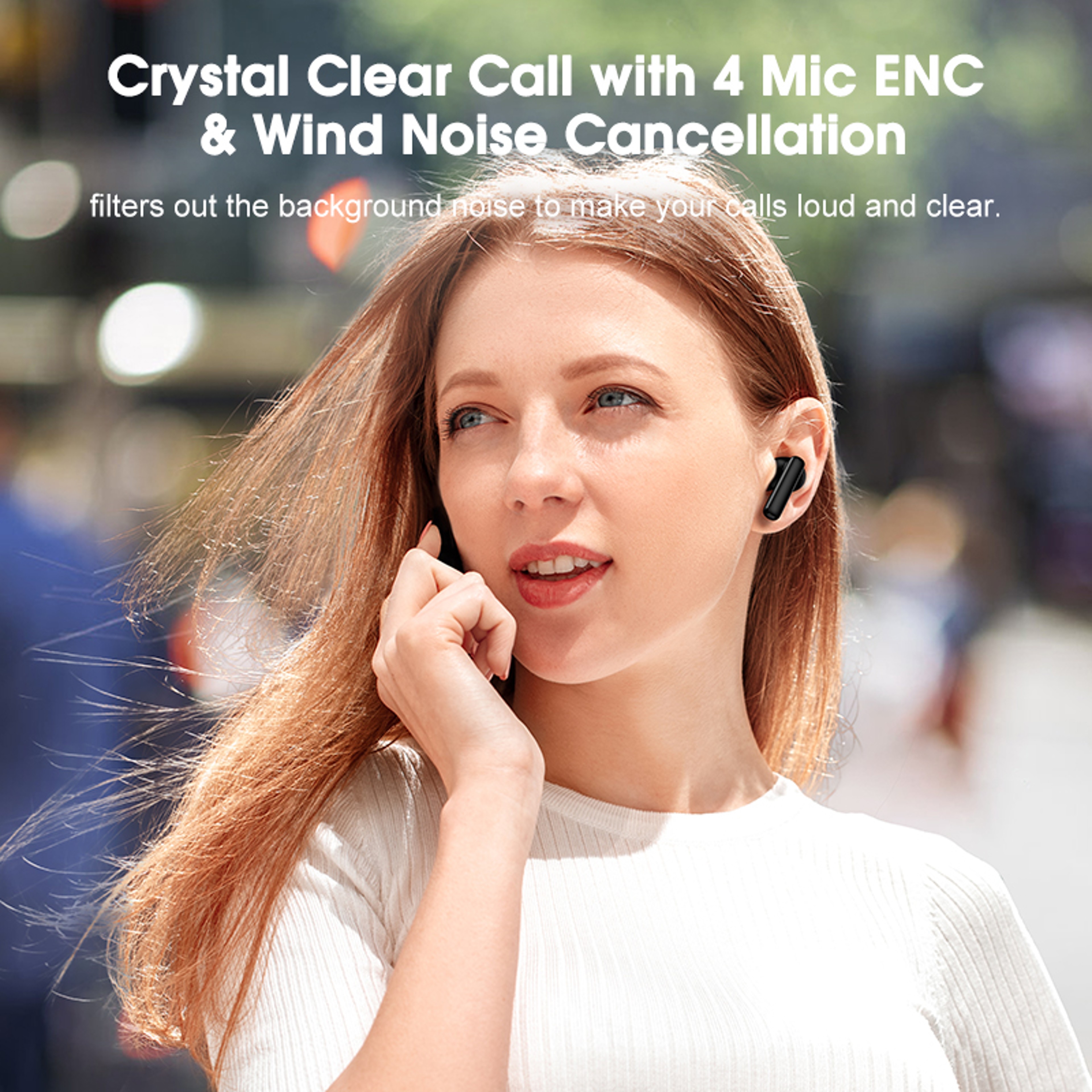 Wireless Bluetooth Earphones With Active Noise Cancellation And ENC Microphone 4