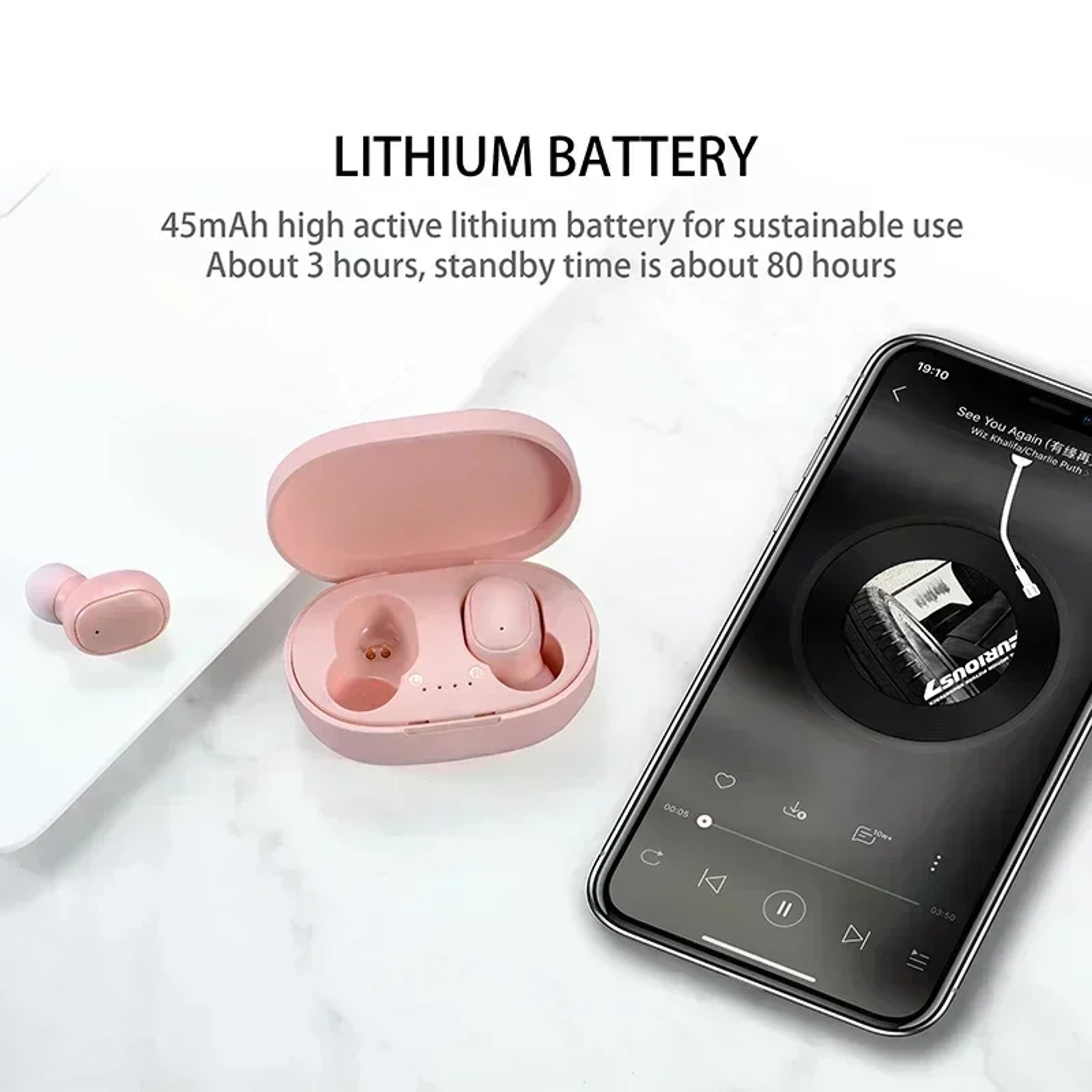 TWS Bluetooth Earphones Wireless Noise Cancelling Headset With Microphone For Smartphones 1