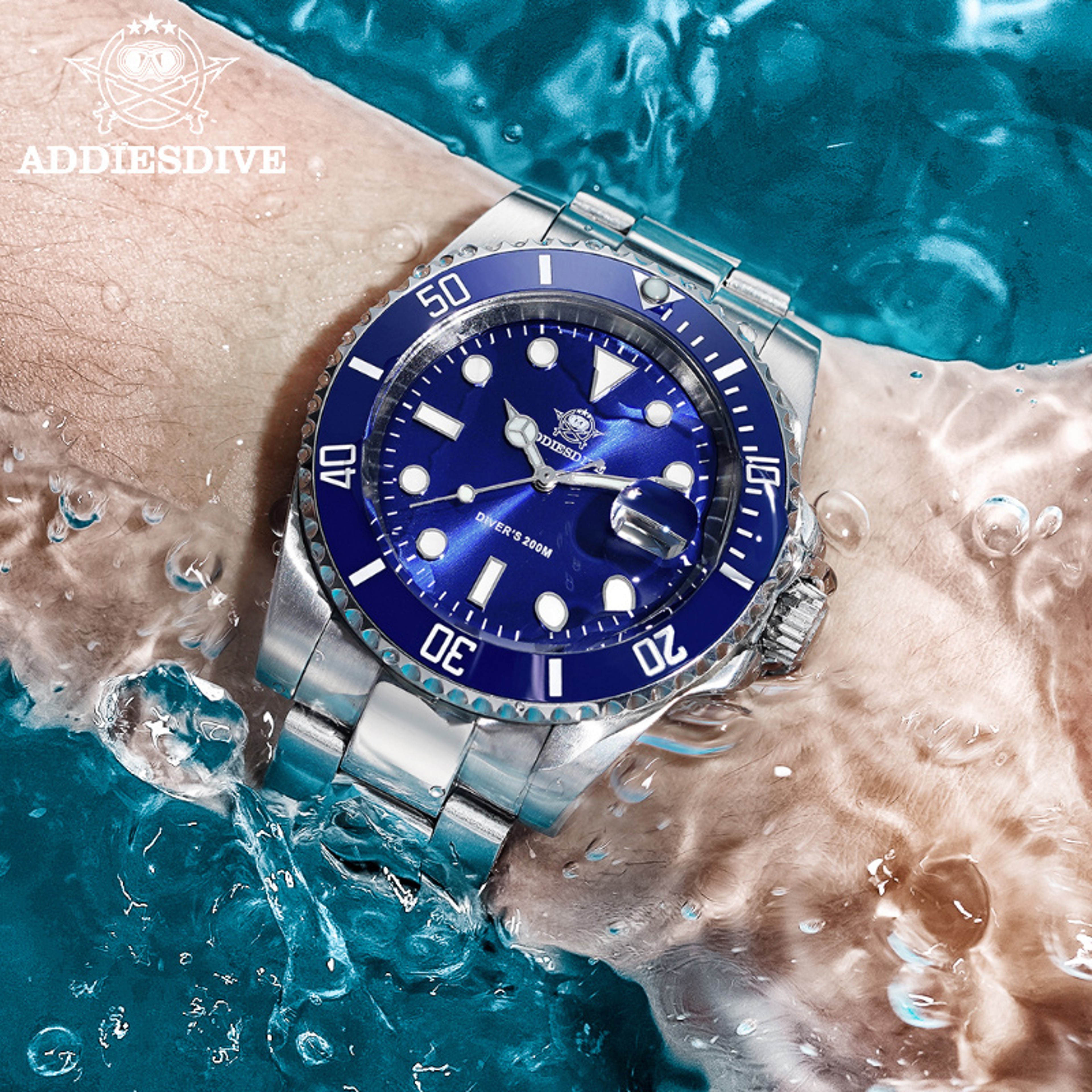 Stainless Steel Waterproof Sports Watch For Men Business  Leisure Quartz Watch 2