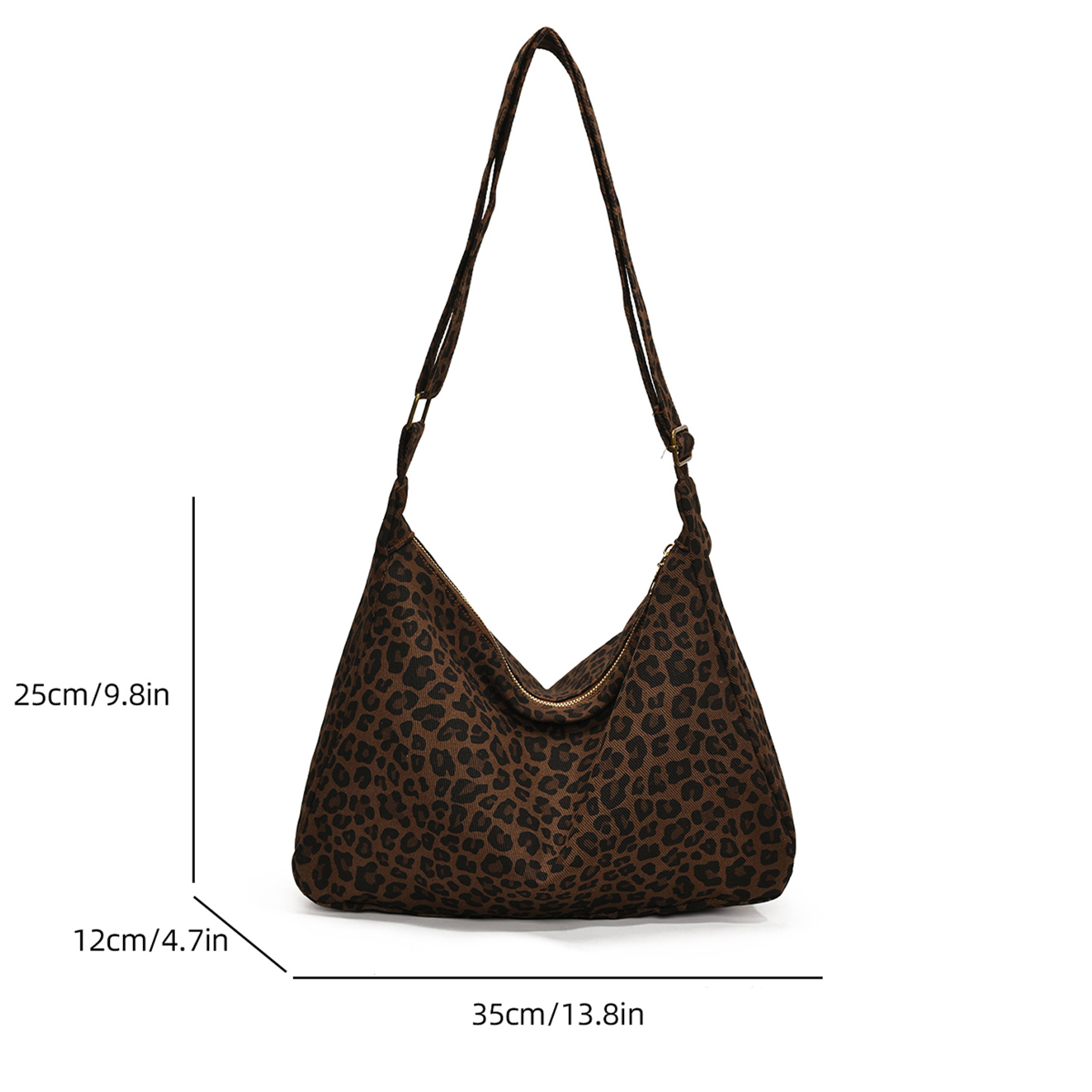 Trendy Casual Leopard Print Crossbody Bag For Women Large Capacity Shoulder Bag For Outings  Commut 1