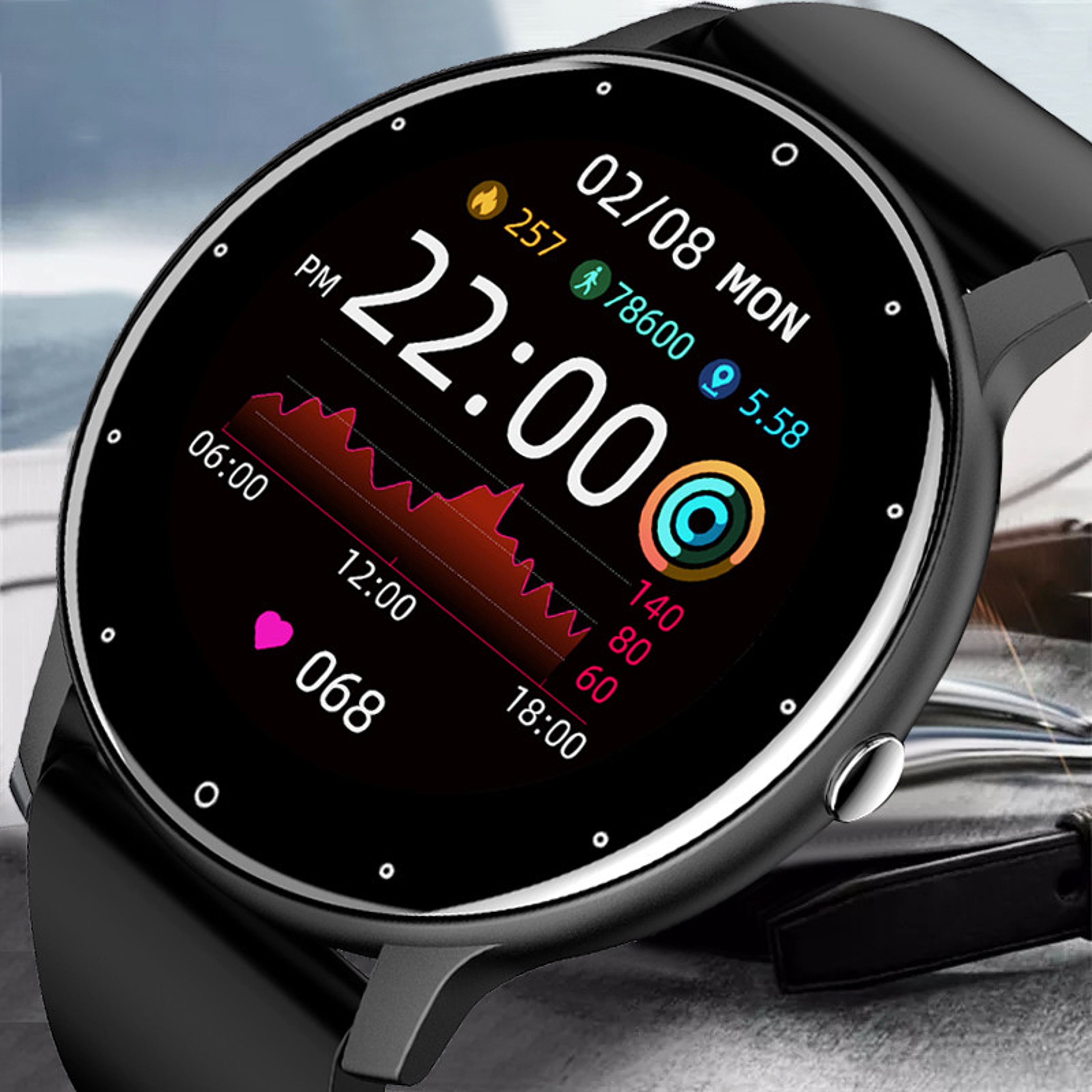 Fashion Smartwatch For Men  Women Waterproof Fitness Tracker With Wireless Call  Sport Features 0