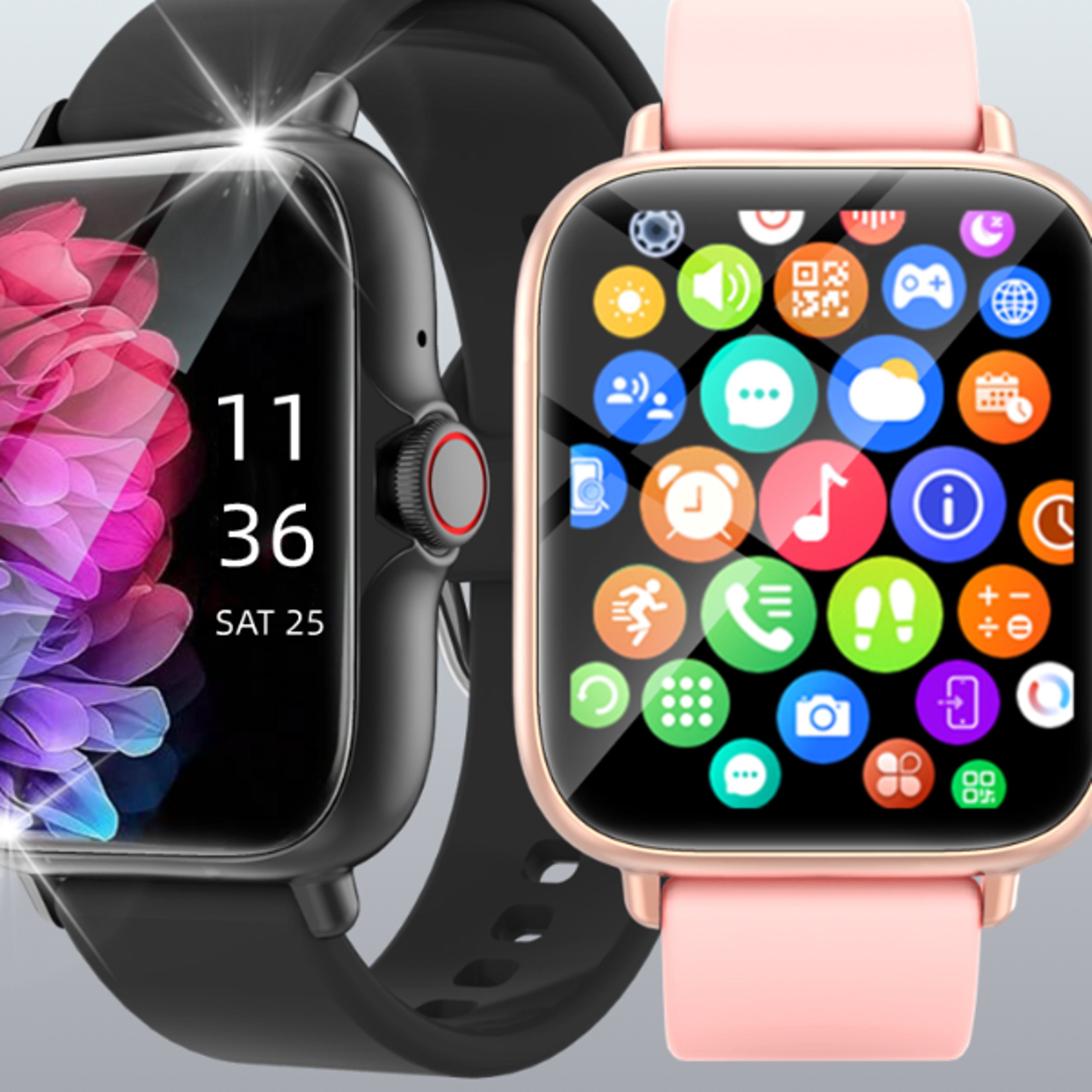 Smart Fitness Tracker with Music Control  Call Alerts for Men  Women Health Pedometer  Calories M
