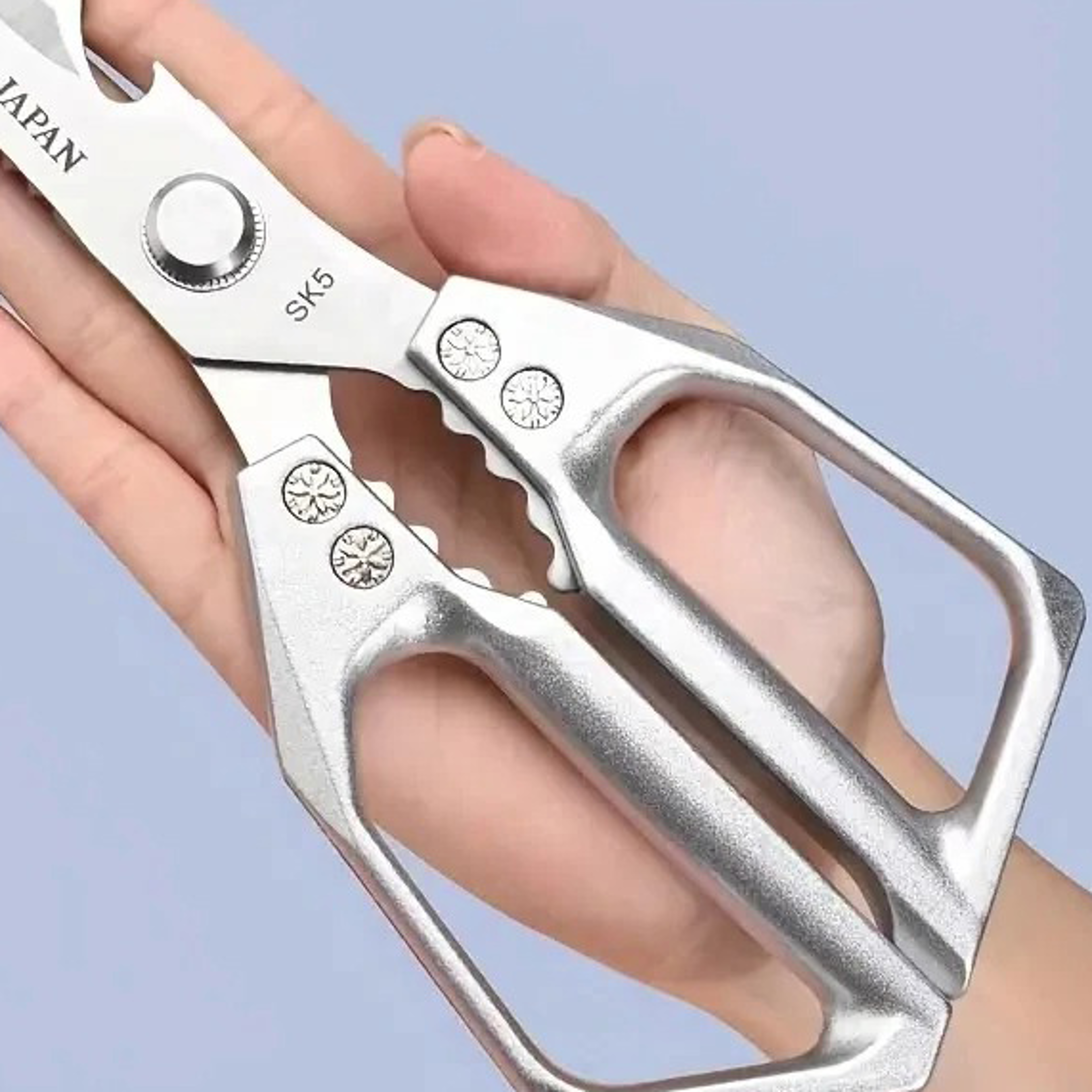Multi Purpose Stainless Steel Kitchen Scissors Versatile Fish Meat and Bone Cutting Shears