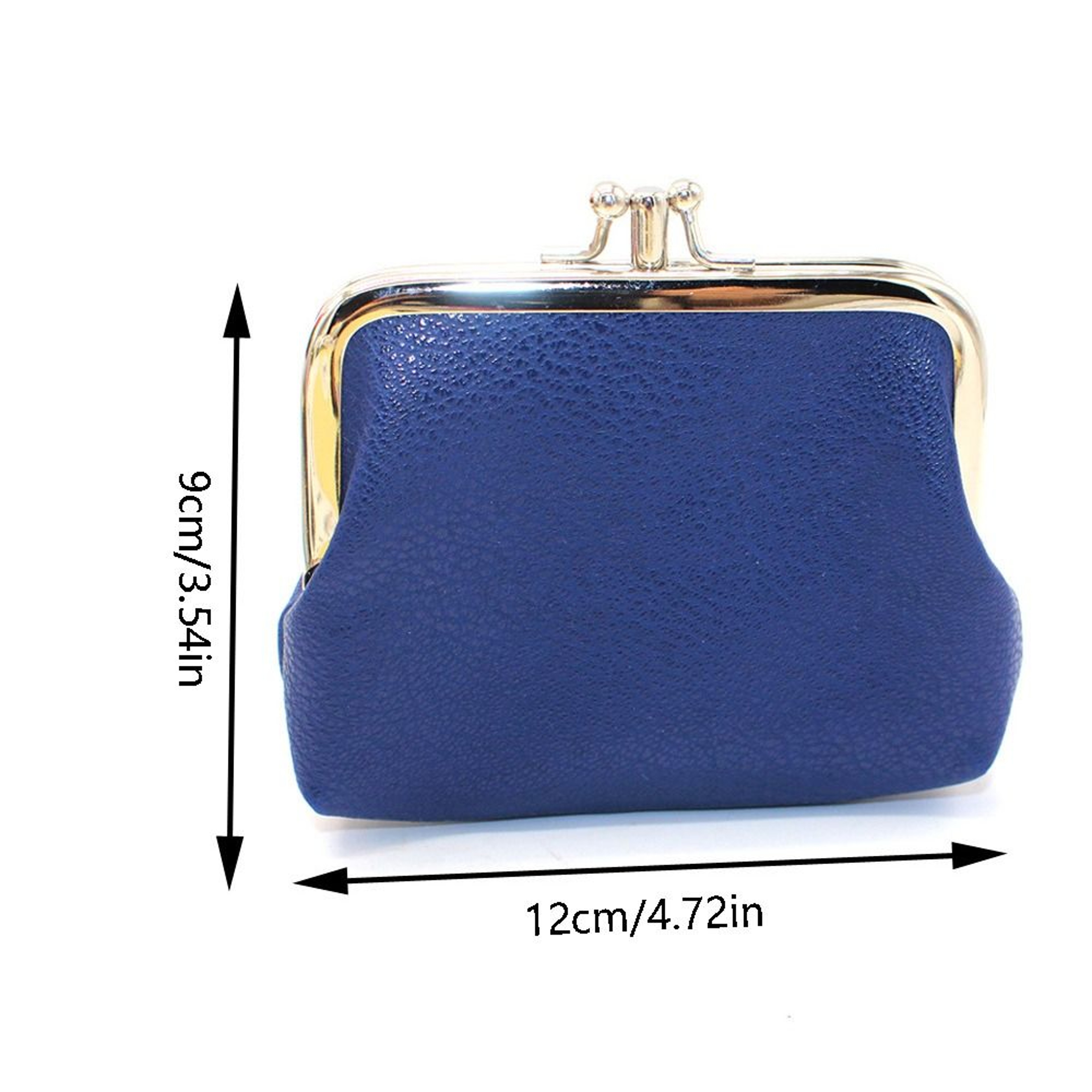Fashionable Double Layer Coin Purse Wallet Stylish Solid Color Short Clutch Bag PU Card Holder For  2