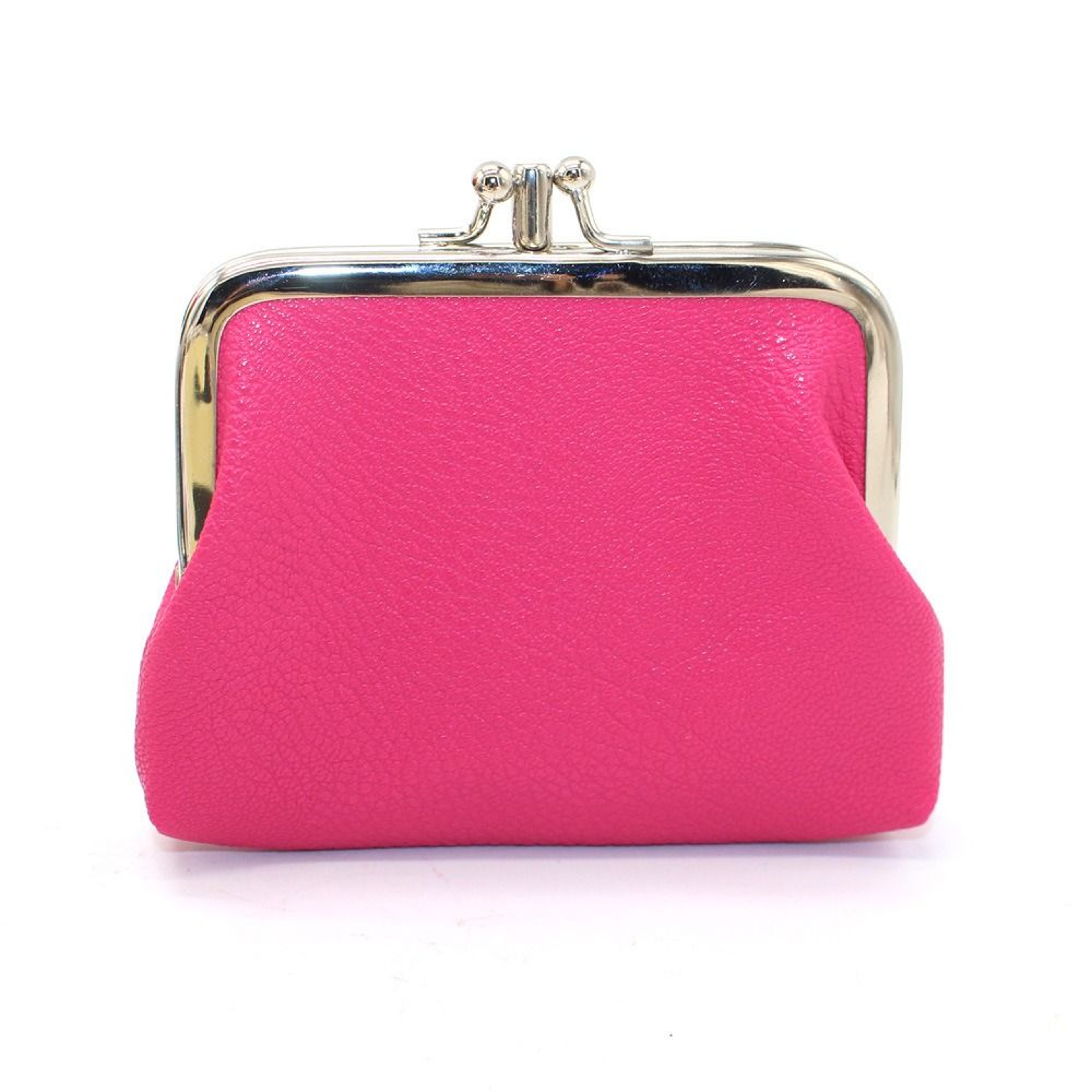Fashionable Double Layer Coin Purse Wallet Stylish Solid Color Short Clutch Bag PU Card Holder For  3