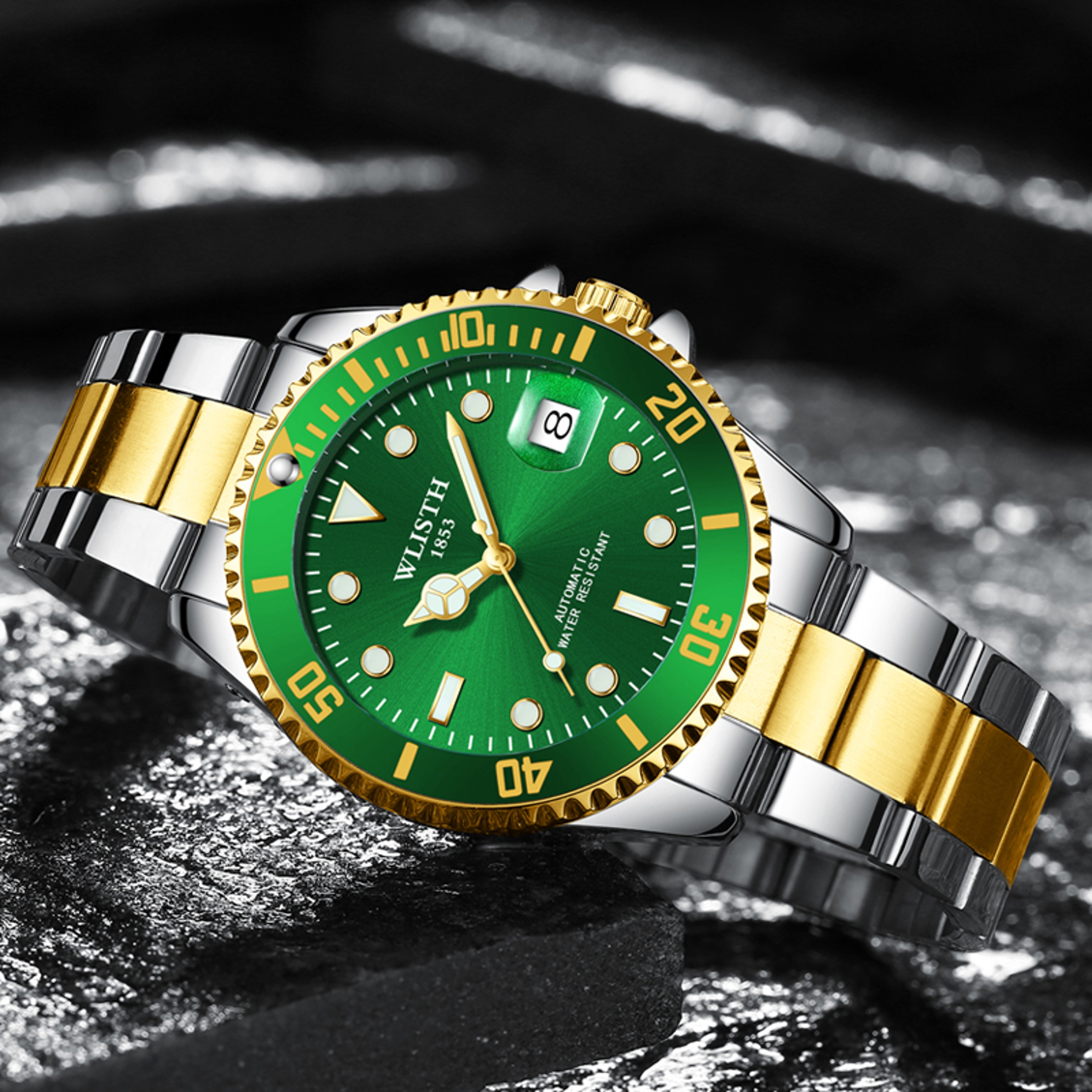 Classic Automatic Mechanical Watch For Men Waterproof Luminous Stainless Steel Luxury Date Watch 4