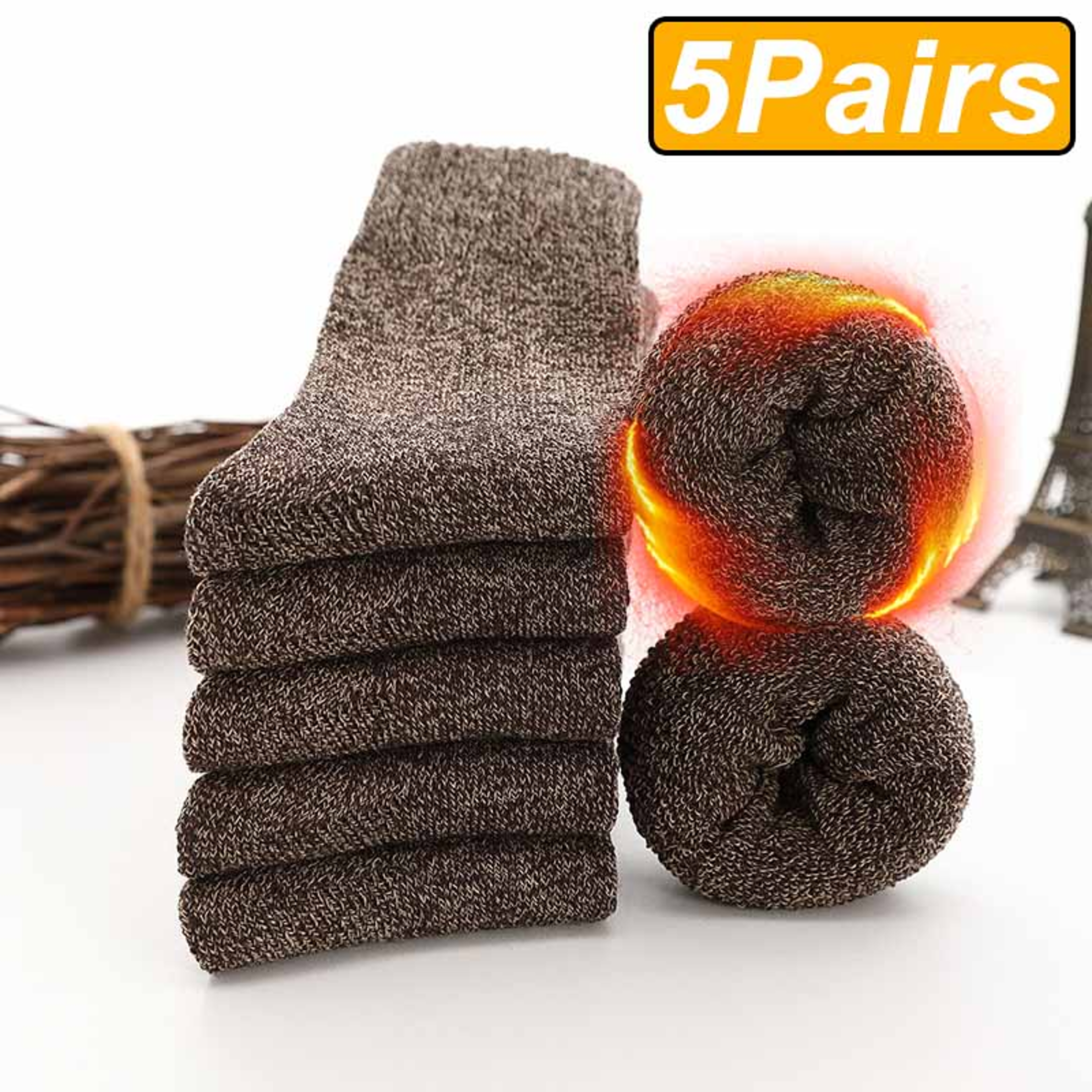Socks For Men And Women Thick Solid Socks Super Thicker Terry Socks For Cold Snow Protection 8