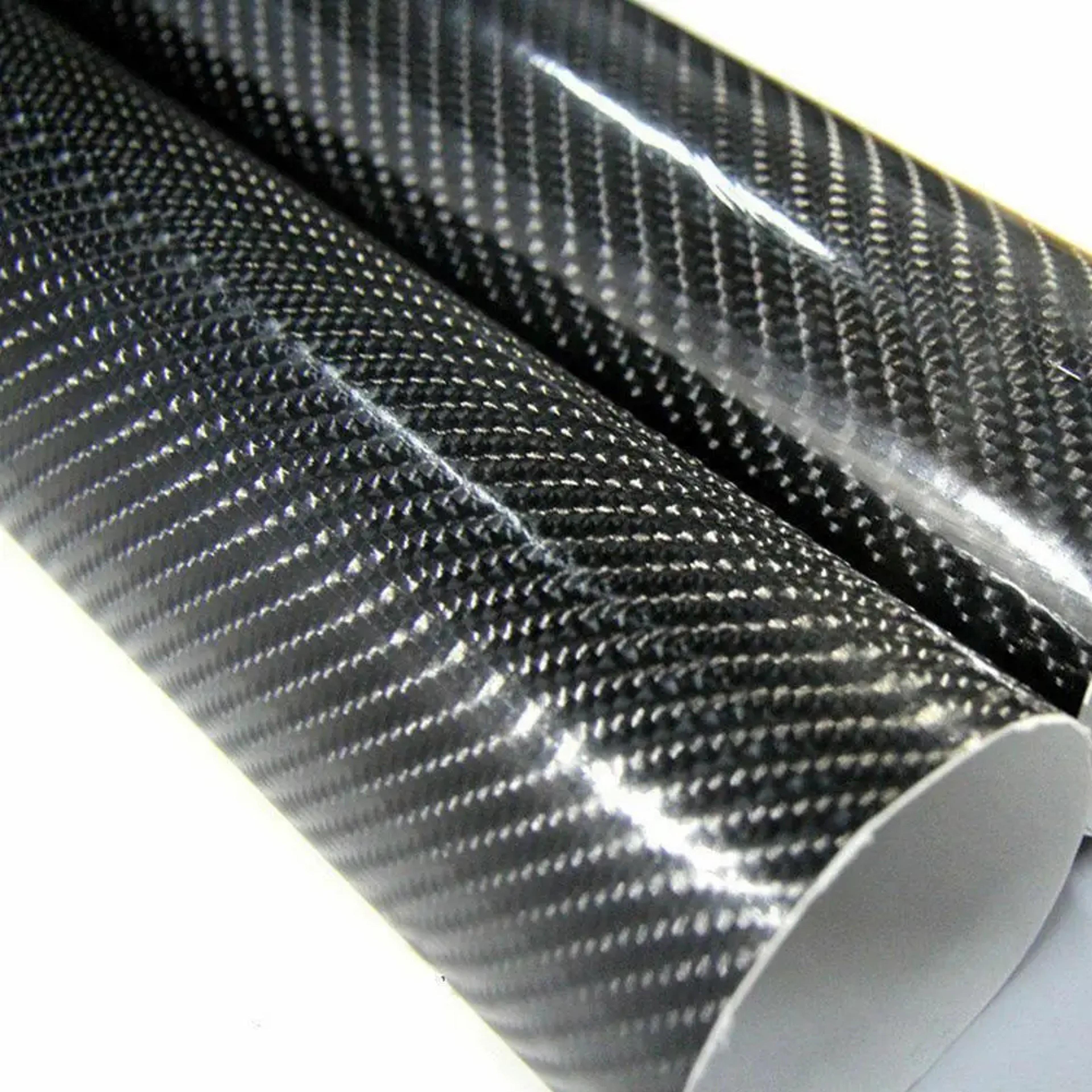 Glossy Carbon Fiber Vinyl Film Wrap High Quality Car Decals  Auto Styling Accessories 4