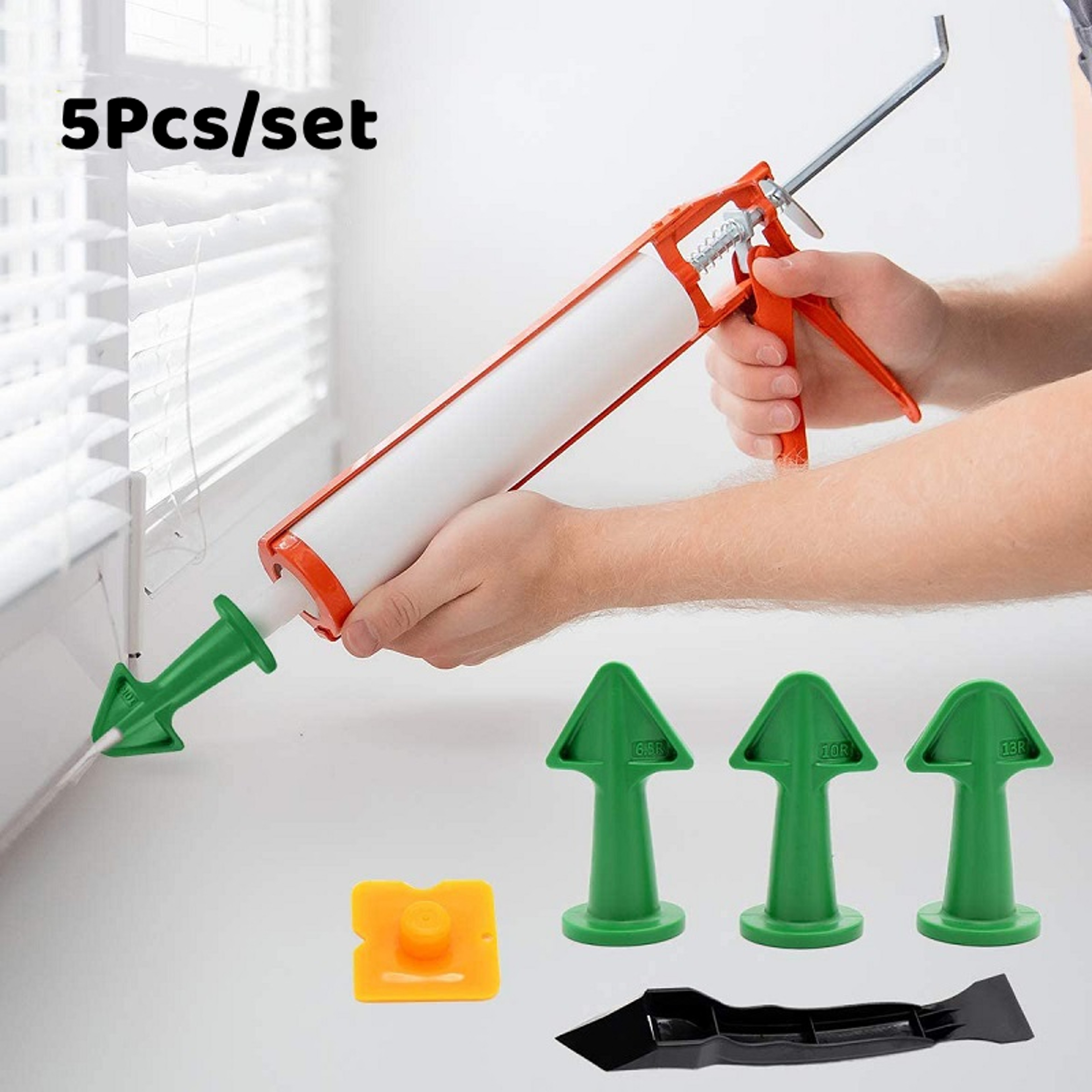 Caulking Nozzle Applicator  Silicone Remover Set Plastic Glue Shovel  Tile Finishing Tool For Floor