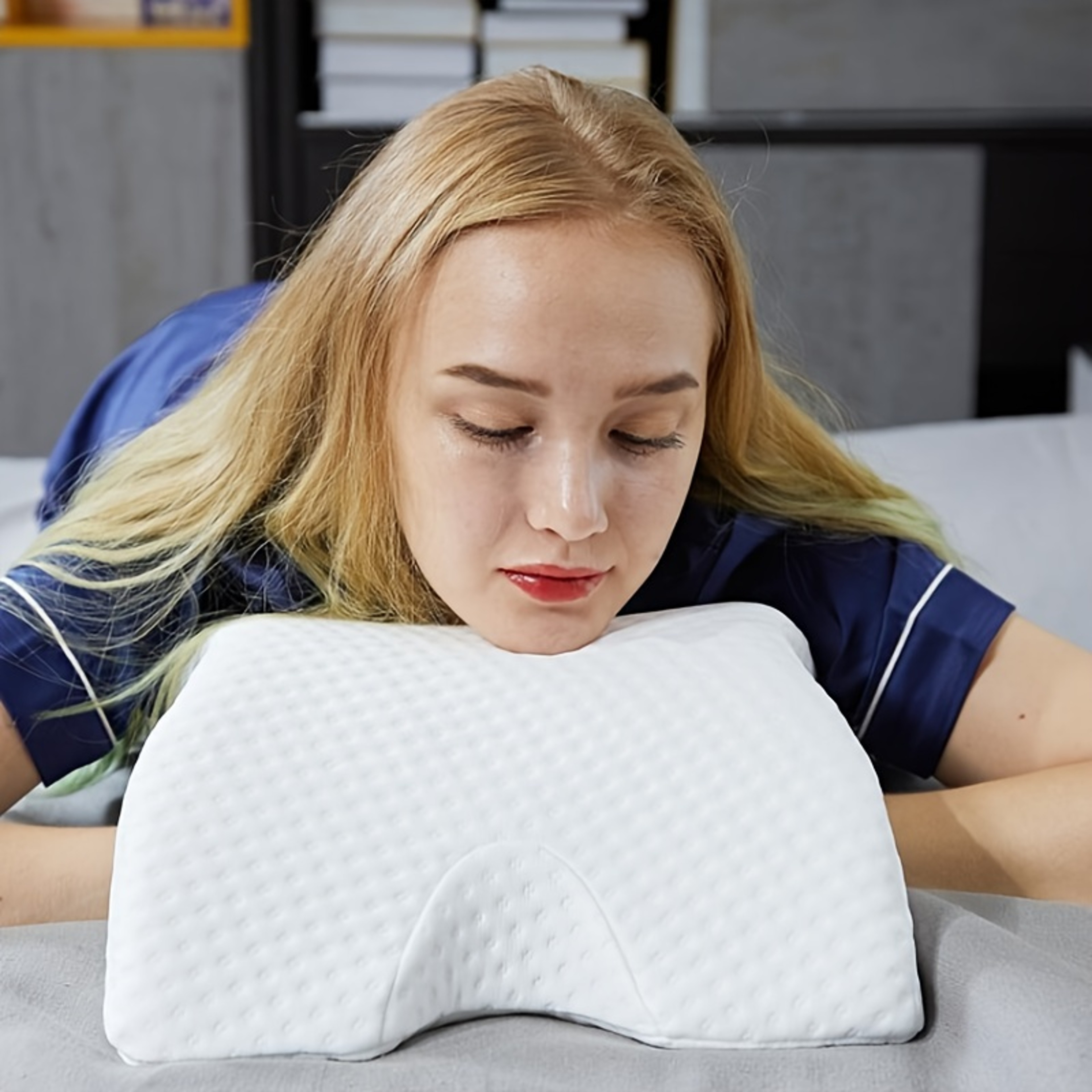 Memory Foam Pillow Pressure Relief Cuddle Pillow For Couples Slow Rebound And Comfortable Travel Cu 5