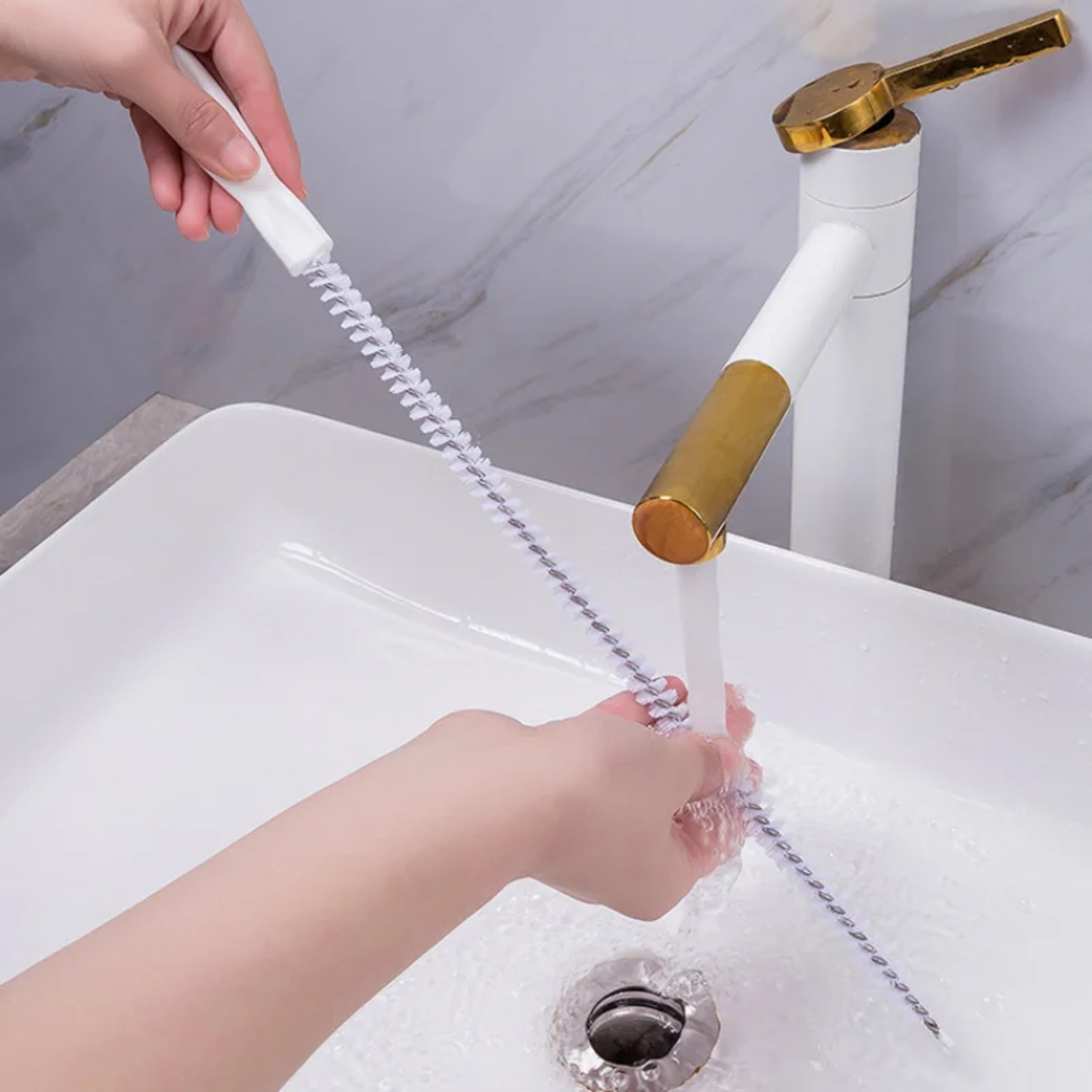 Drain Cleaner Plunger for Sink, Washbasin and Sewer Pipe Clogs – view 1