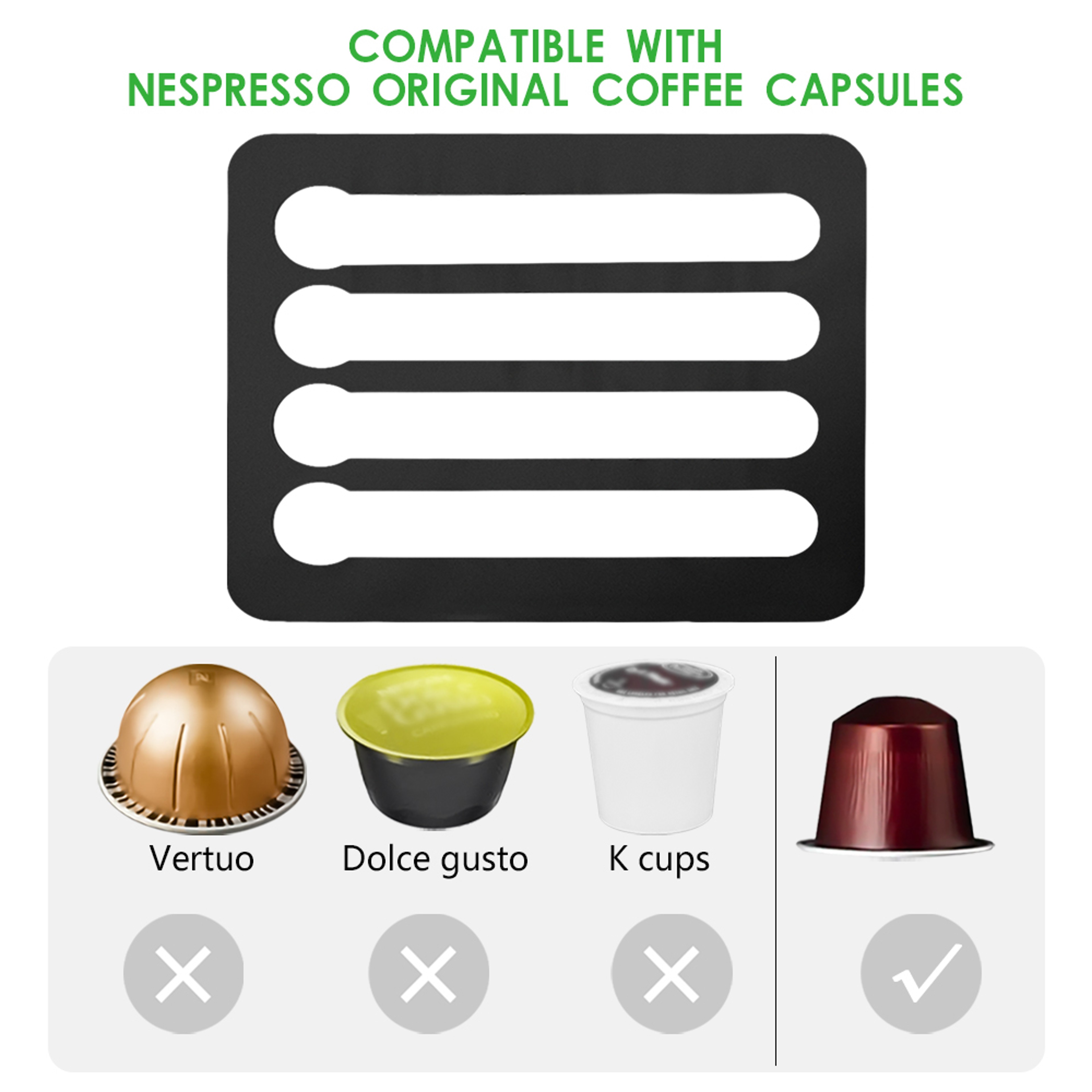 Nespresso Coffee Pod Holder Stand Rotatable Tower Rack For Easy Coffee Capsule Storage 2