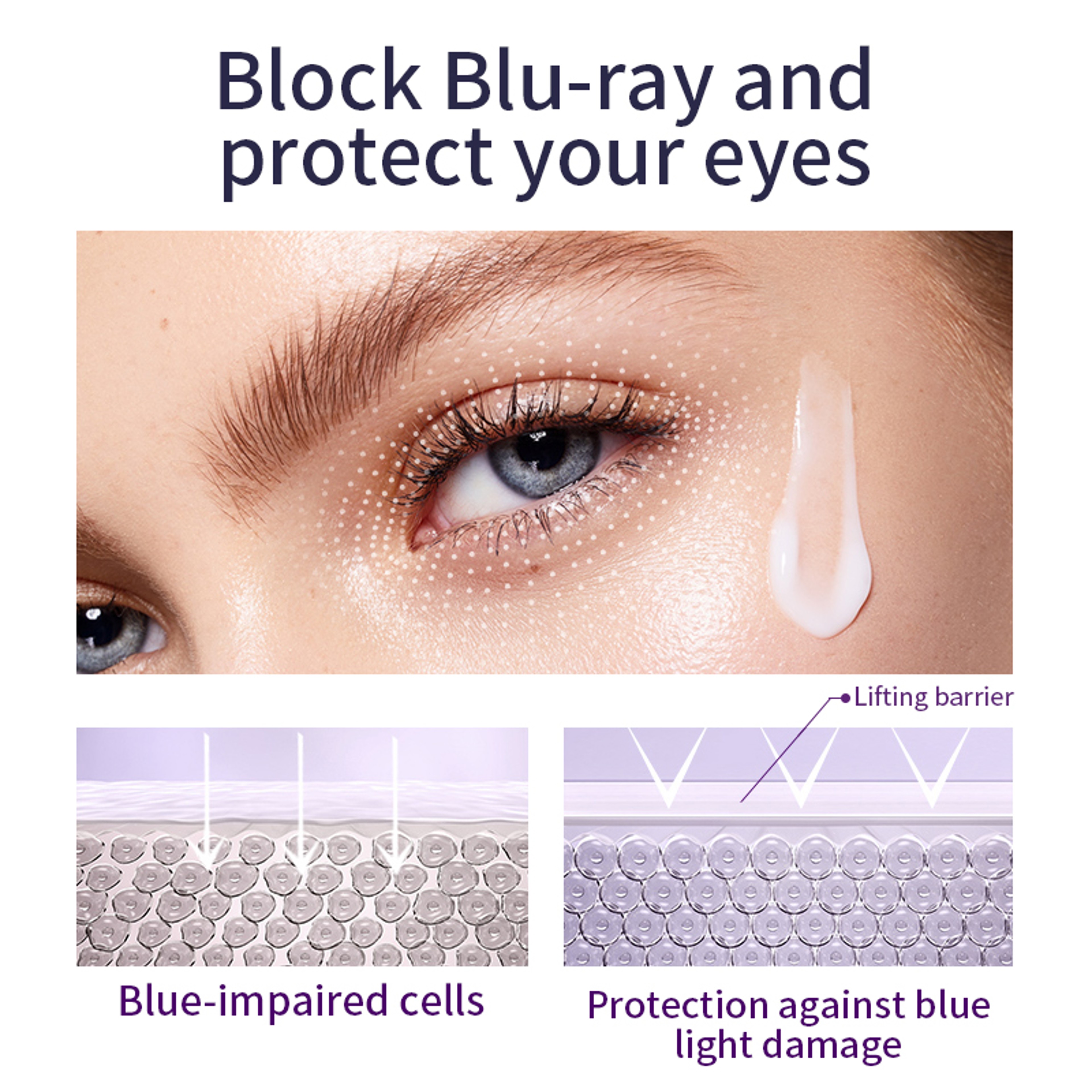Anti Wrinkle Eye Cream Roller Massager for Dark Circles and Puffiness Hyaluronic Acid Moisturizing Anti Aging Skin Car – view 4