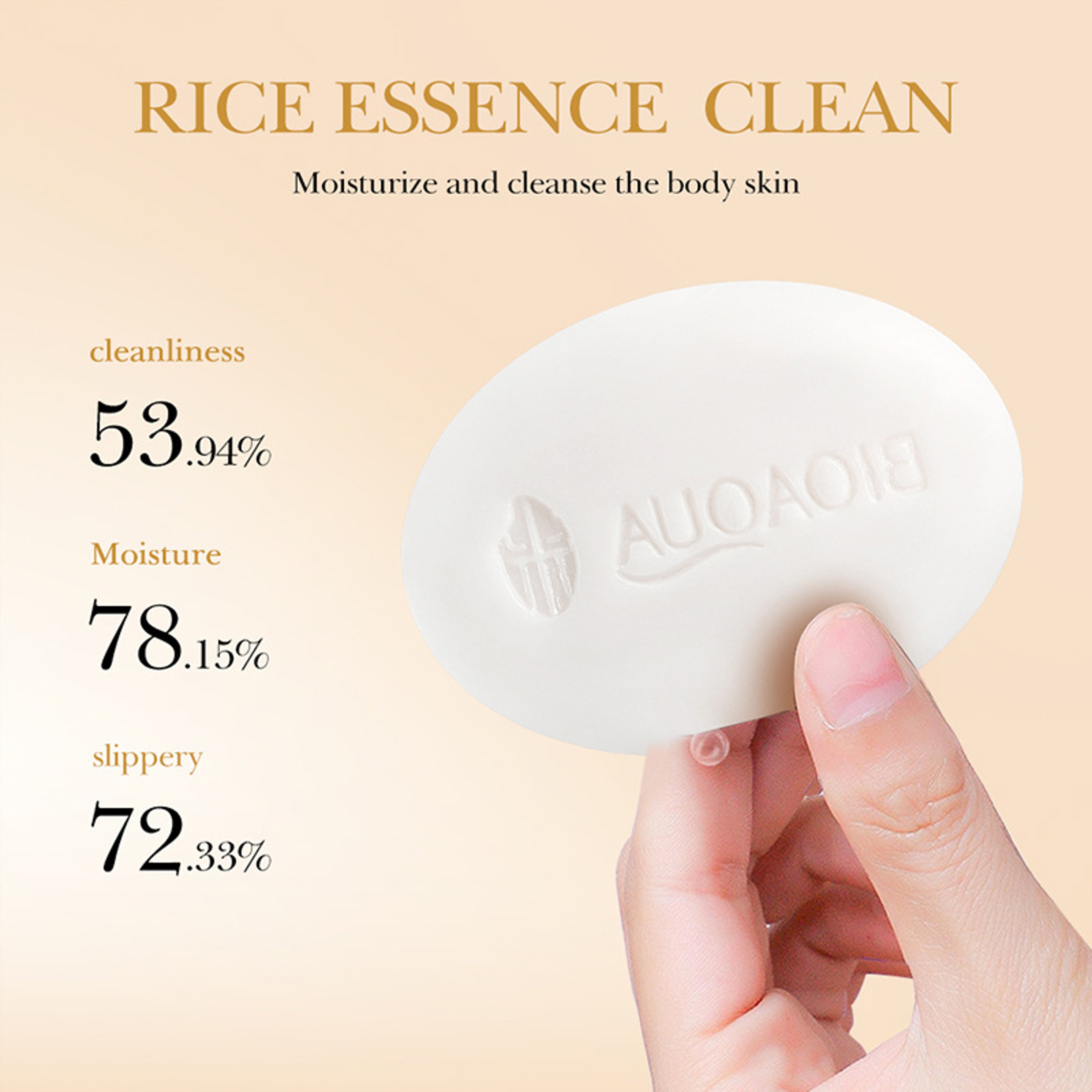 White Rice Pulp Facial Soap Moisturizing & Oil Control Facial Cleanser – view 5