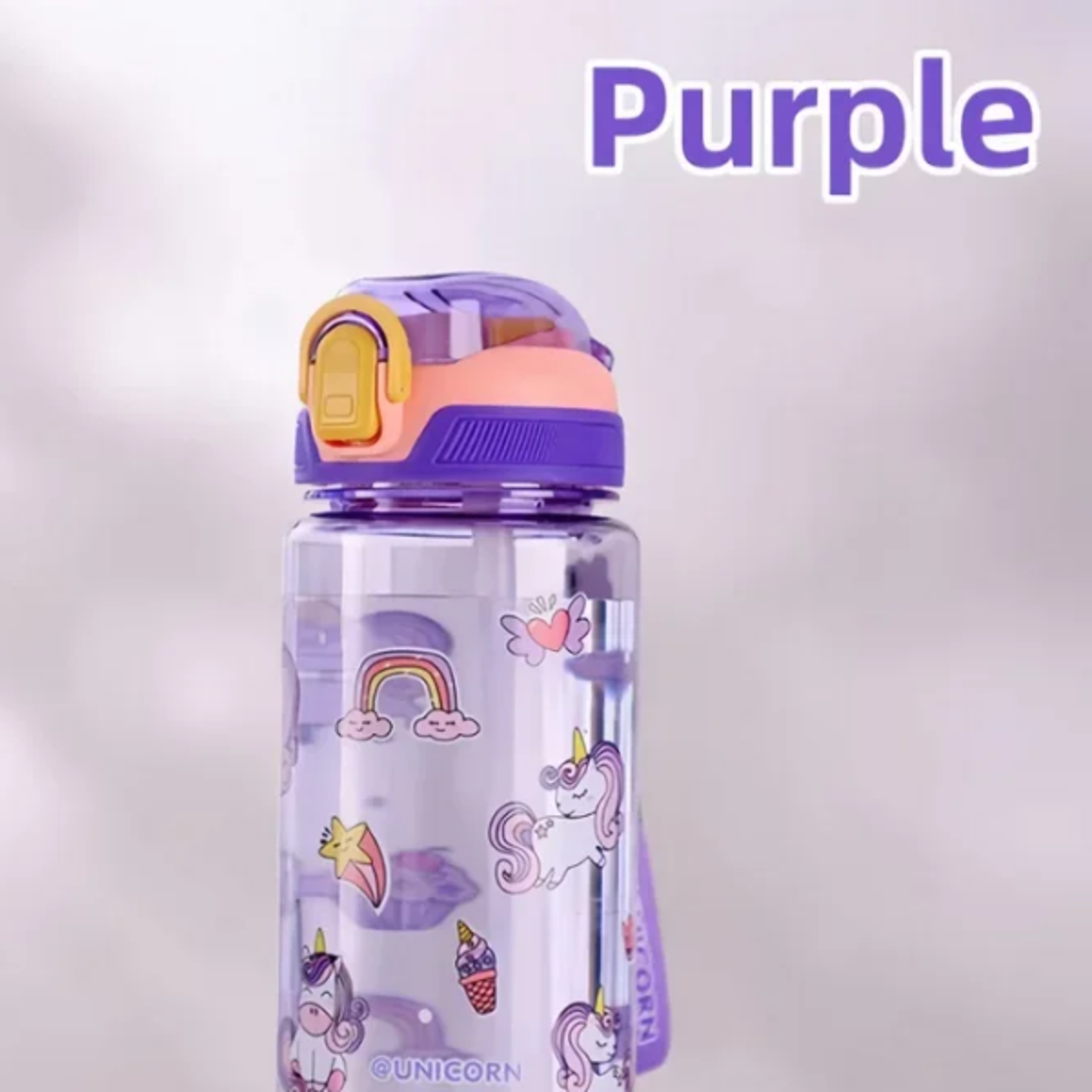 Dinosaur Water Bottle for Kids Leakproof Sippy Cup with Silicone Straw