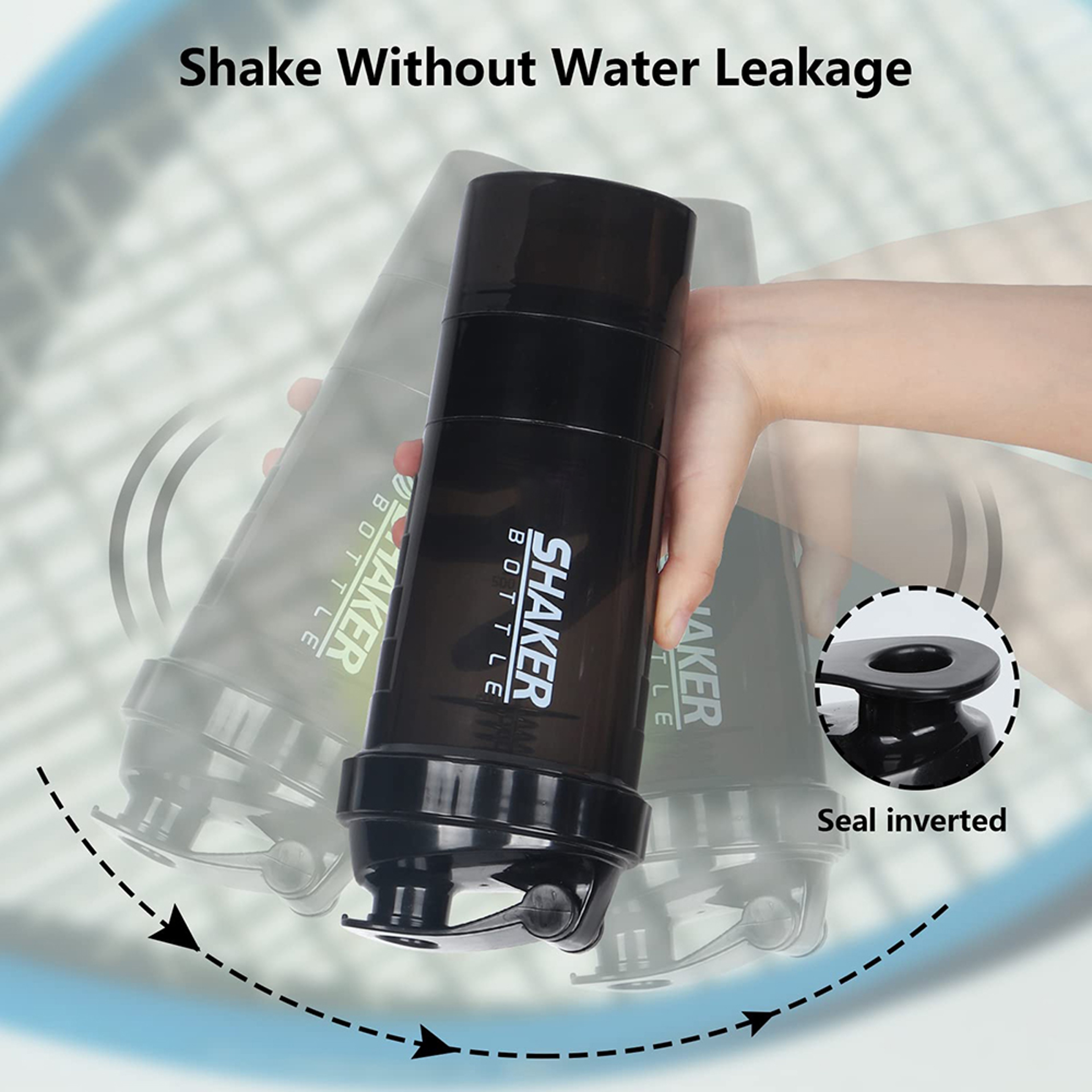 Shaker Protein Bottle Plastic Mixing Cup For Bodybuilding  Exercise 2