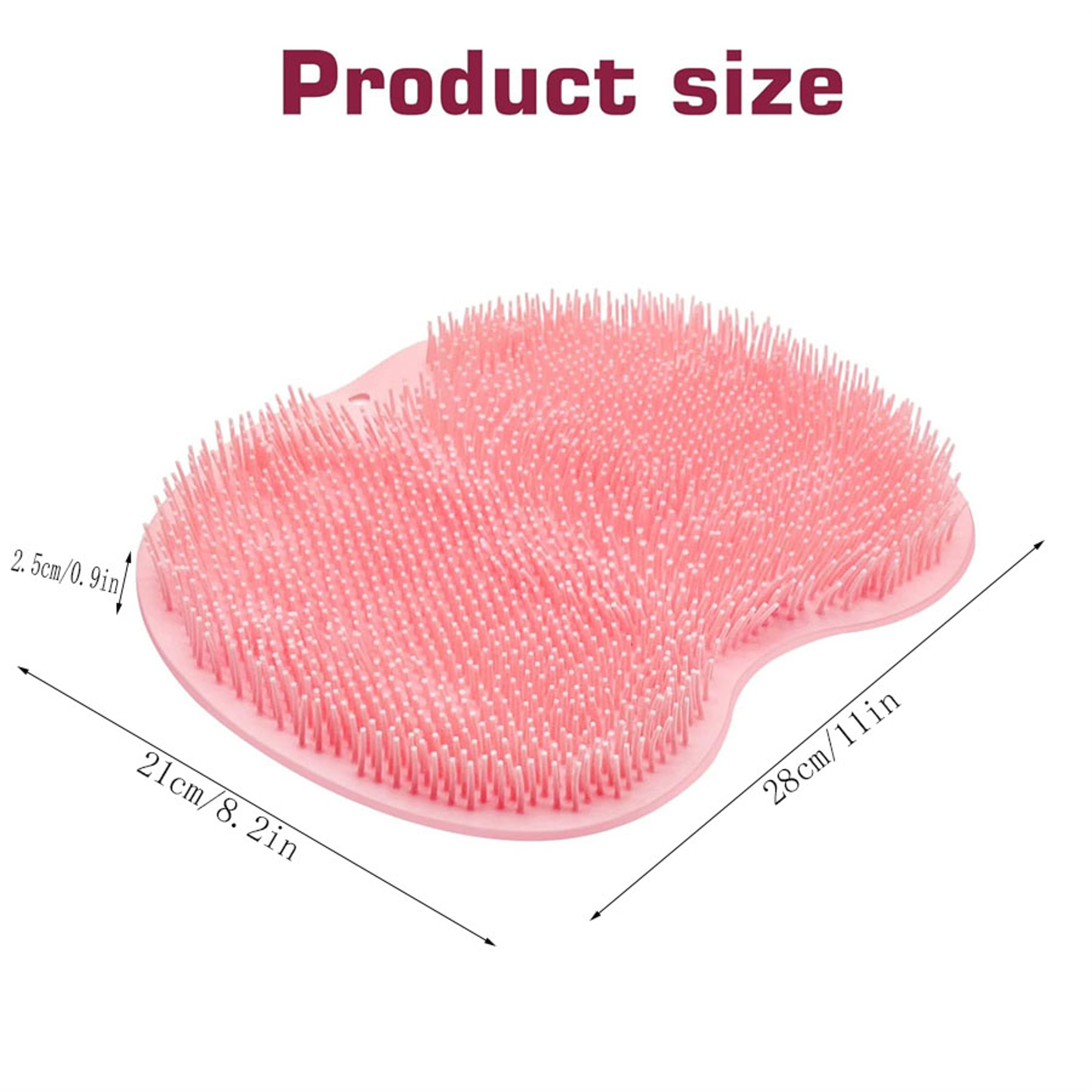 Shower Foot Scrubber Mat with Back Washer Exfoliating Bath Pad with Slip Resistant Suction Cups for Men and Women – view 5